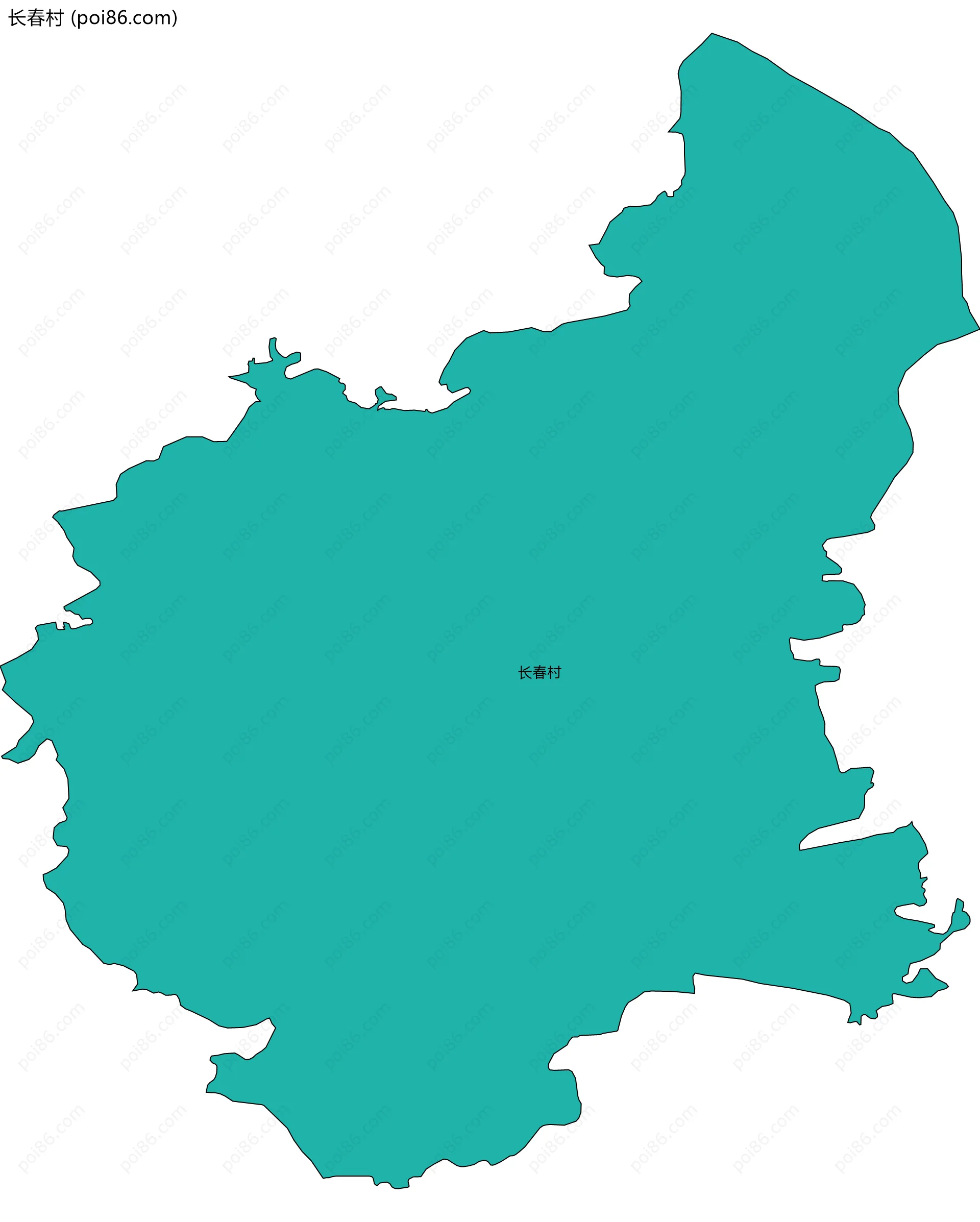 长春村边界地图