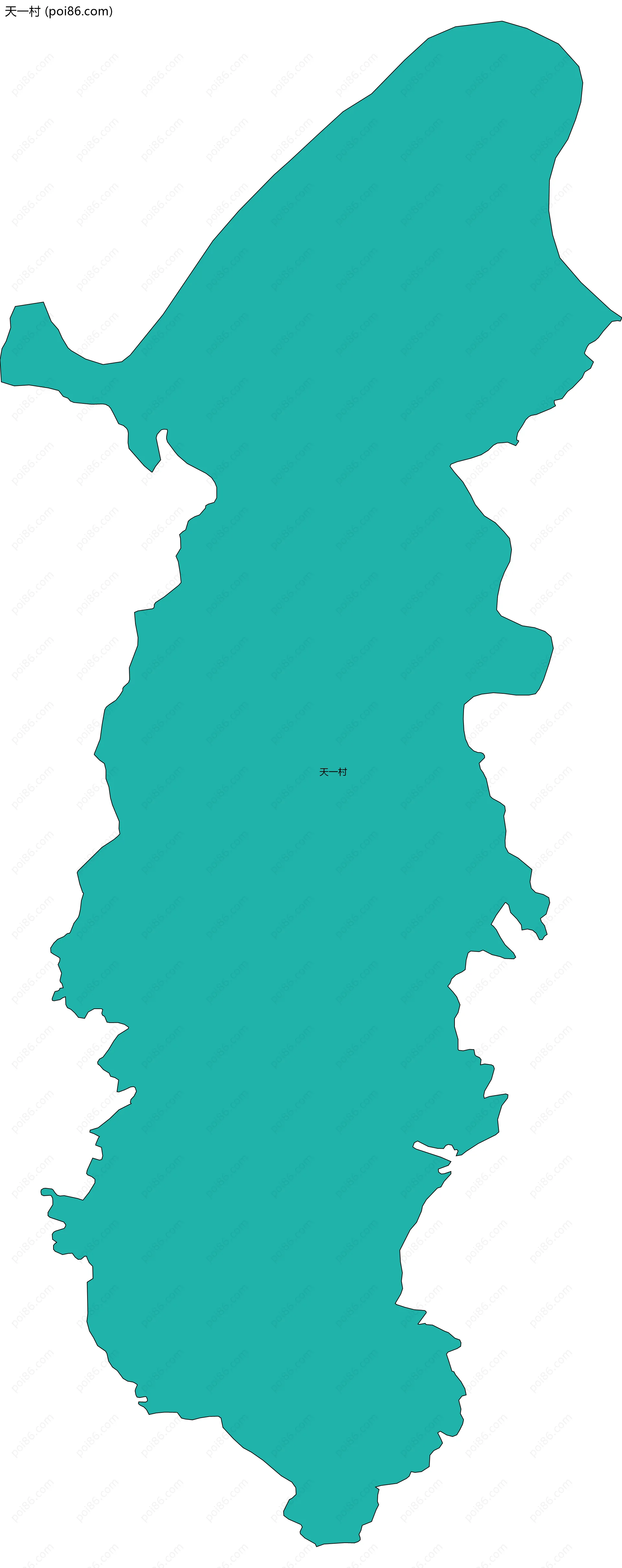 天一村边界地图