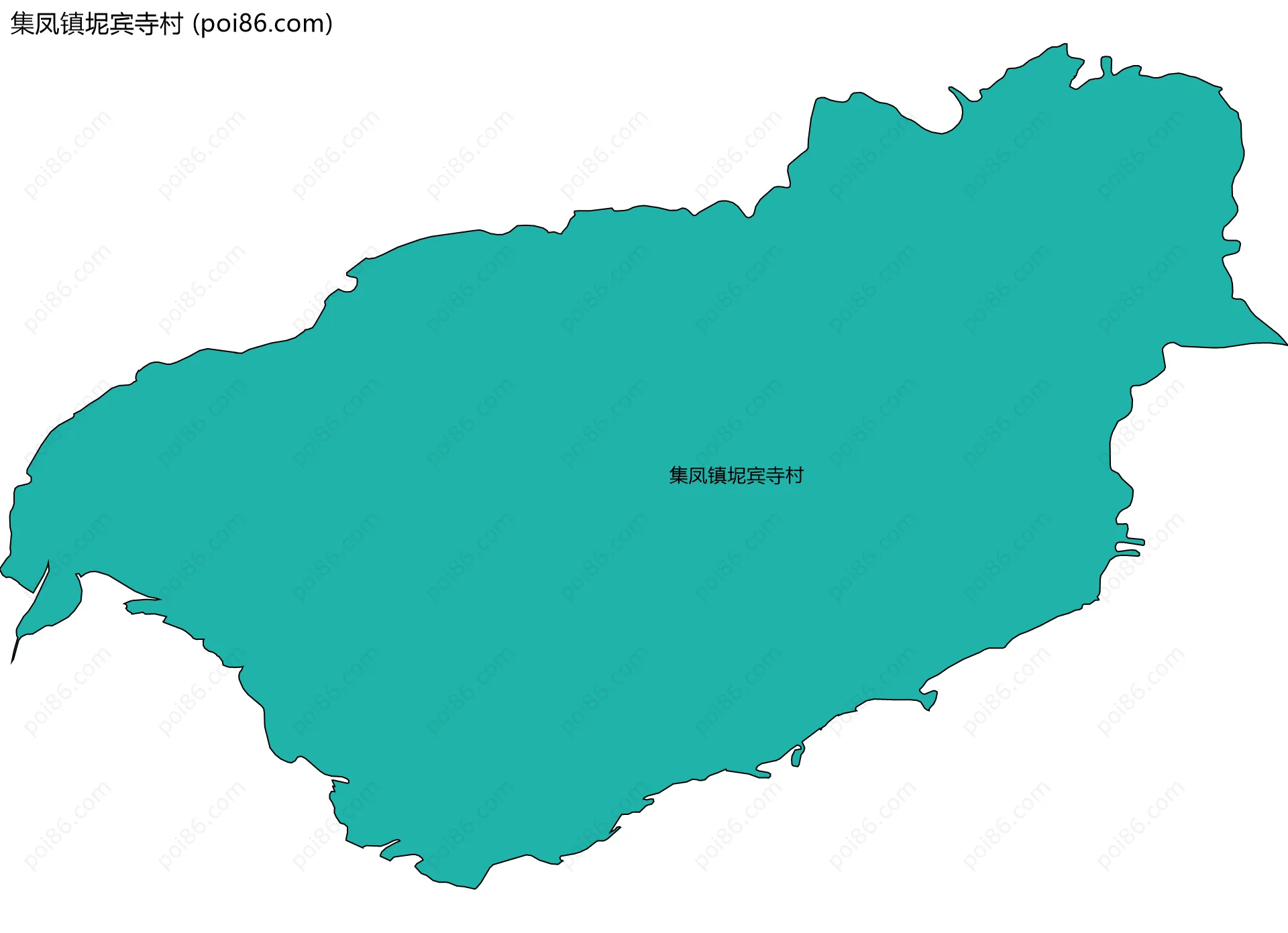 集凤镇坭宾寺村边界地图