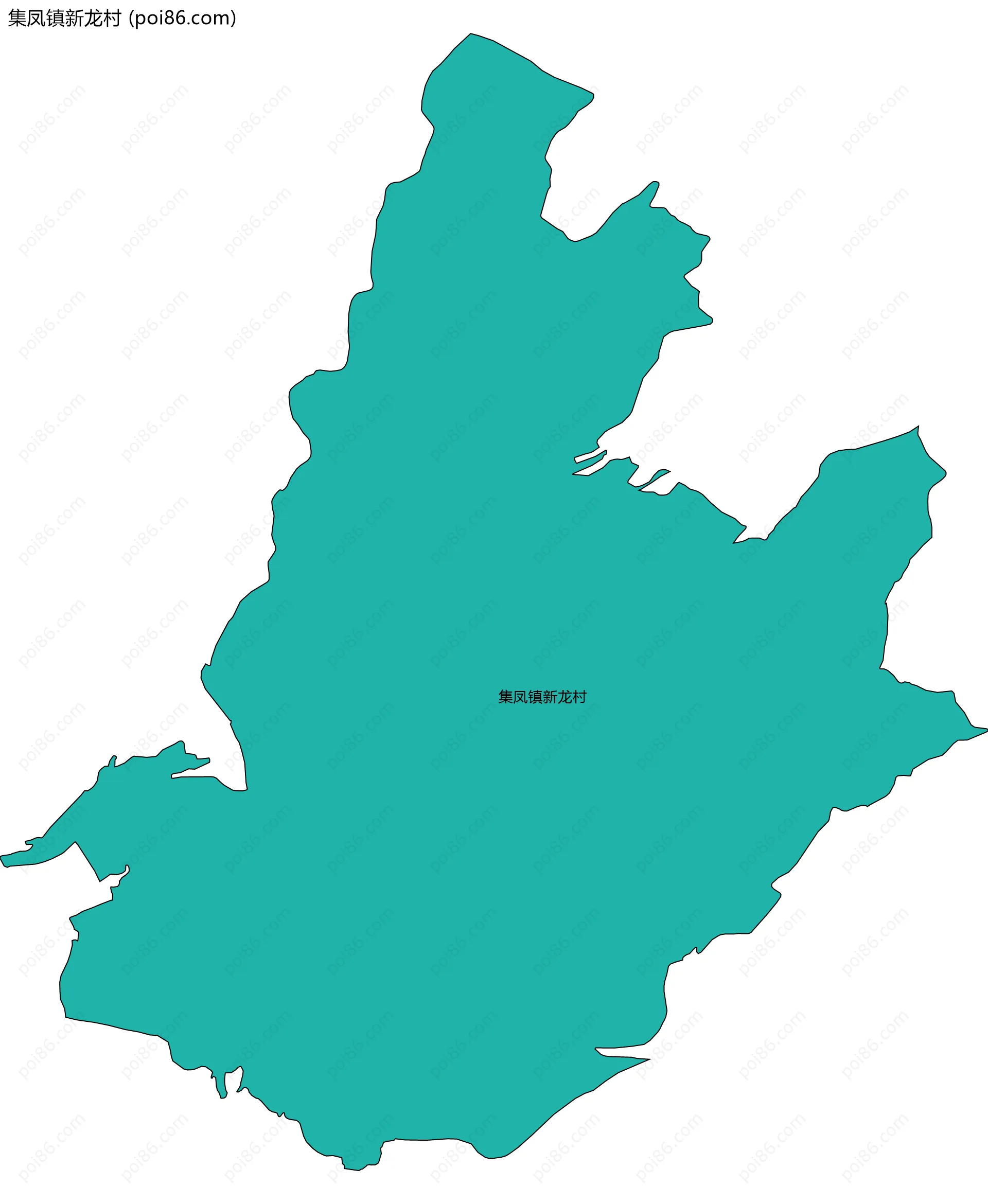 集凤镇新龙村边界地图