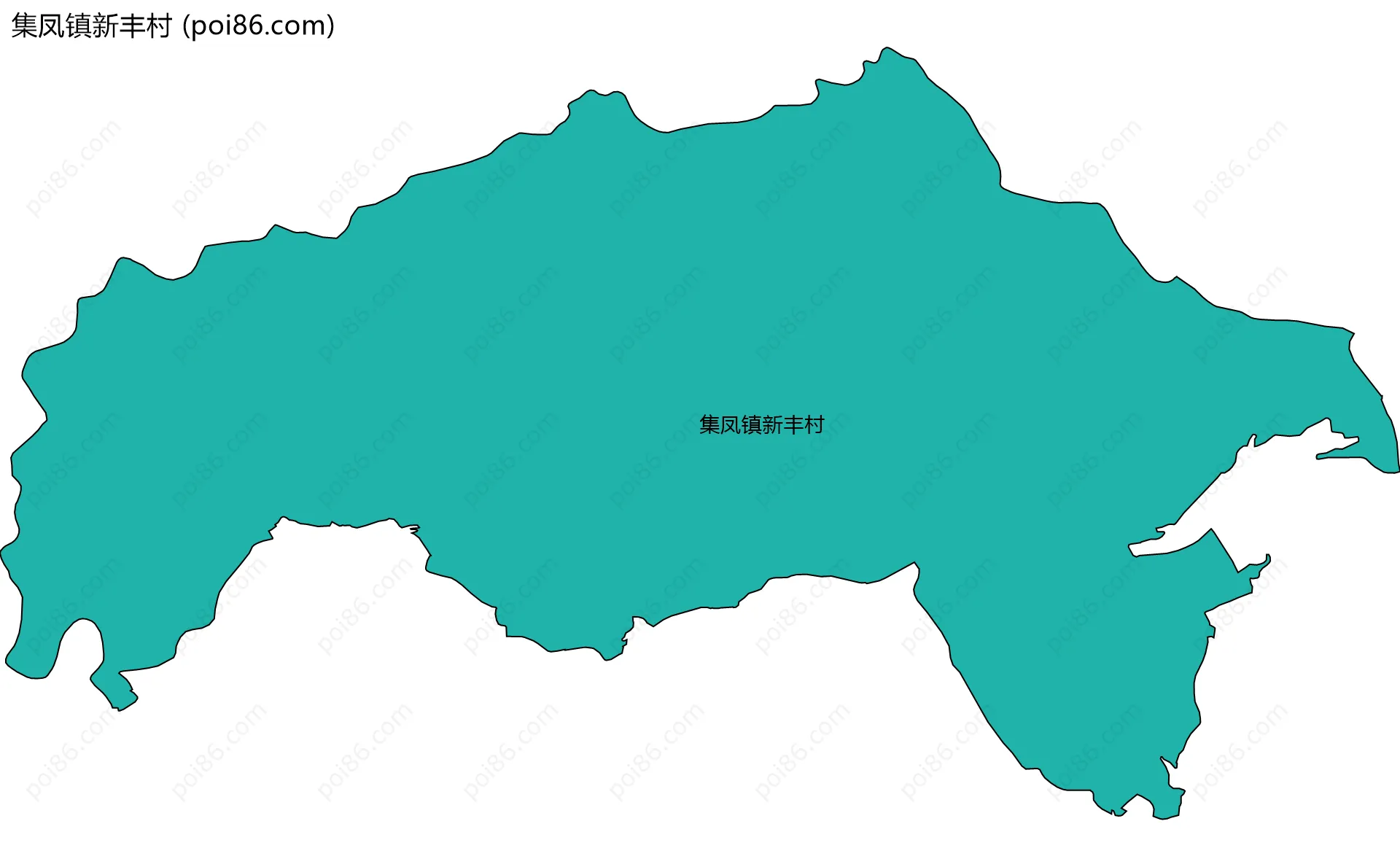 集凤镇新丰村边界地图