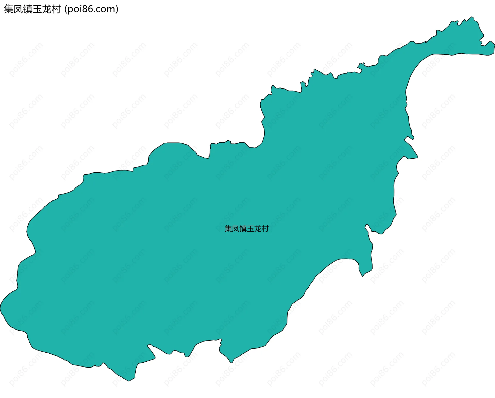 集凤镇玉龙村边界地图