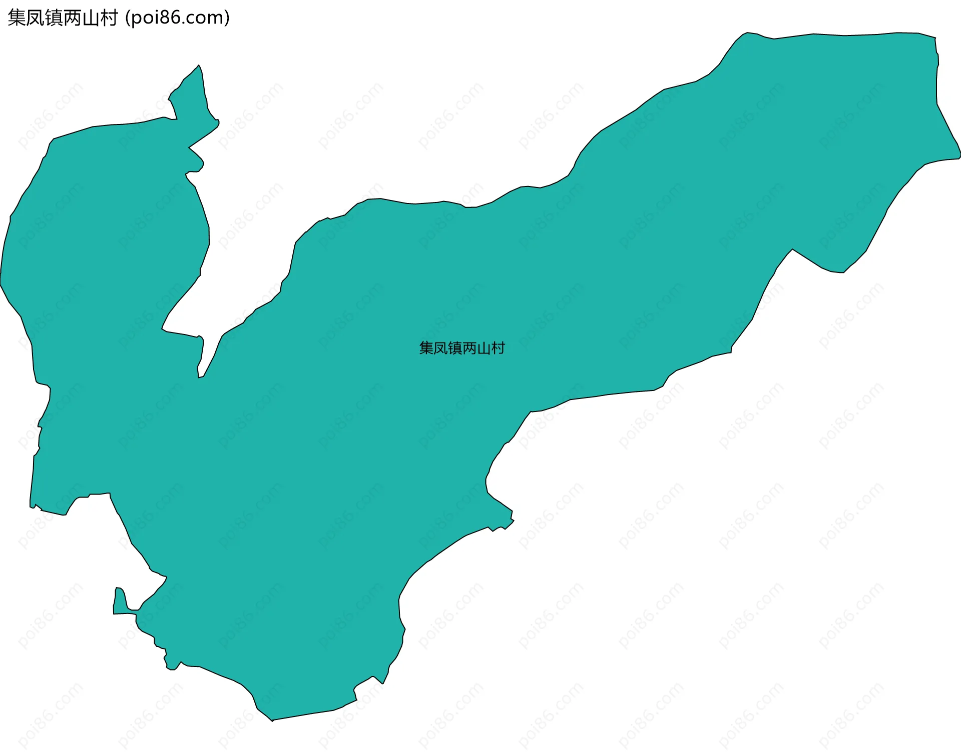 集凤镇两山村边界地图