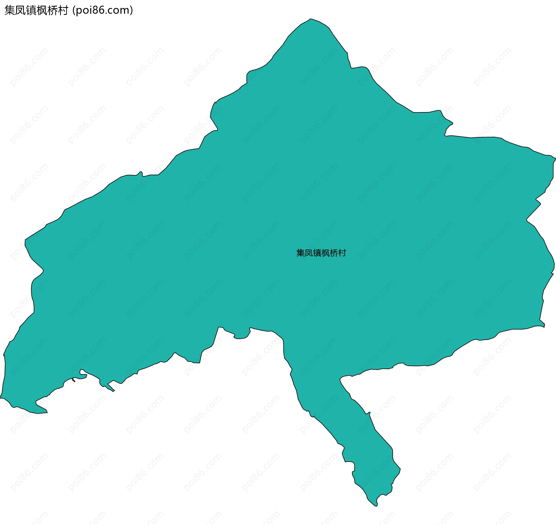 集凤镇枫桥村边界地图