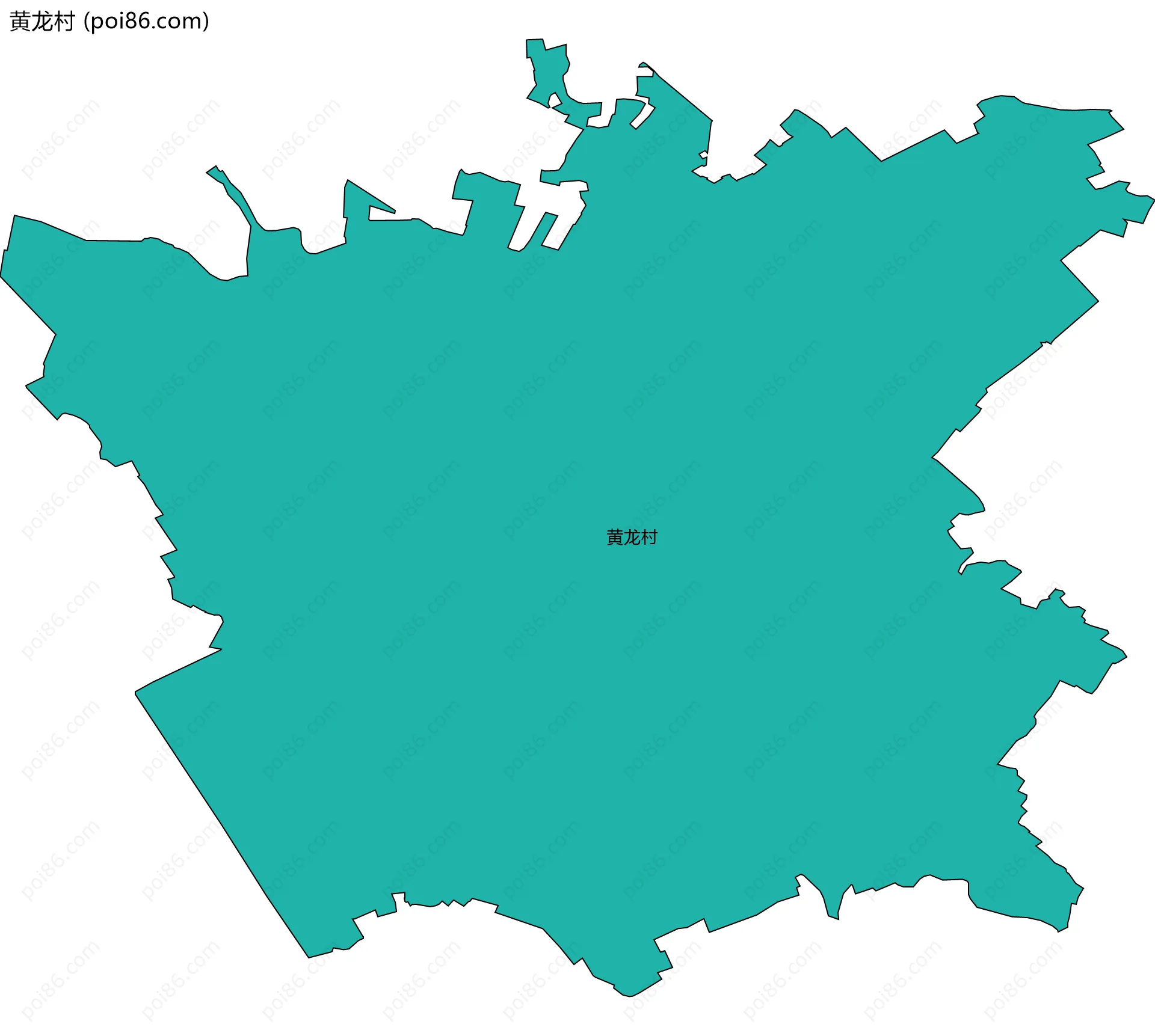 黄龙村边界地图
