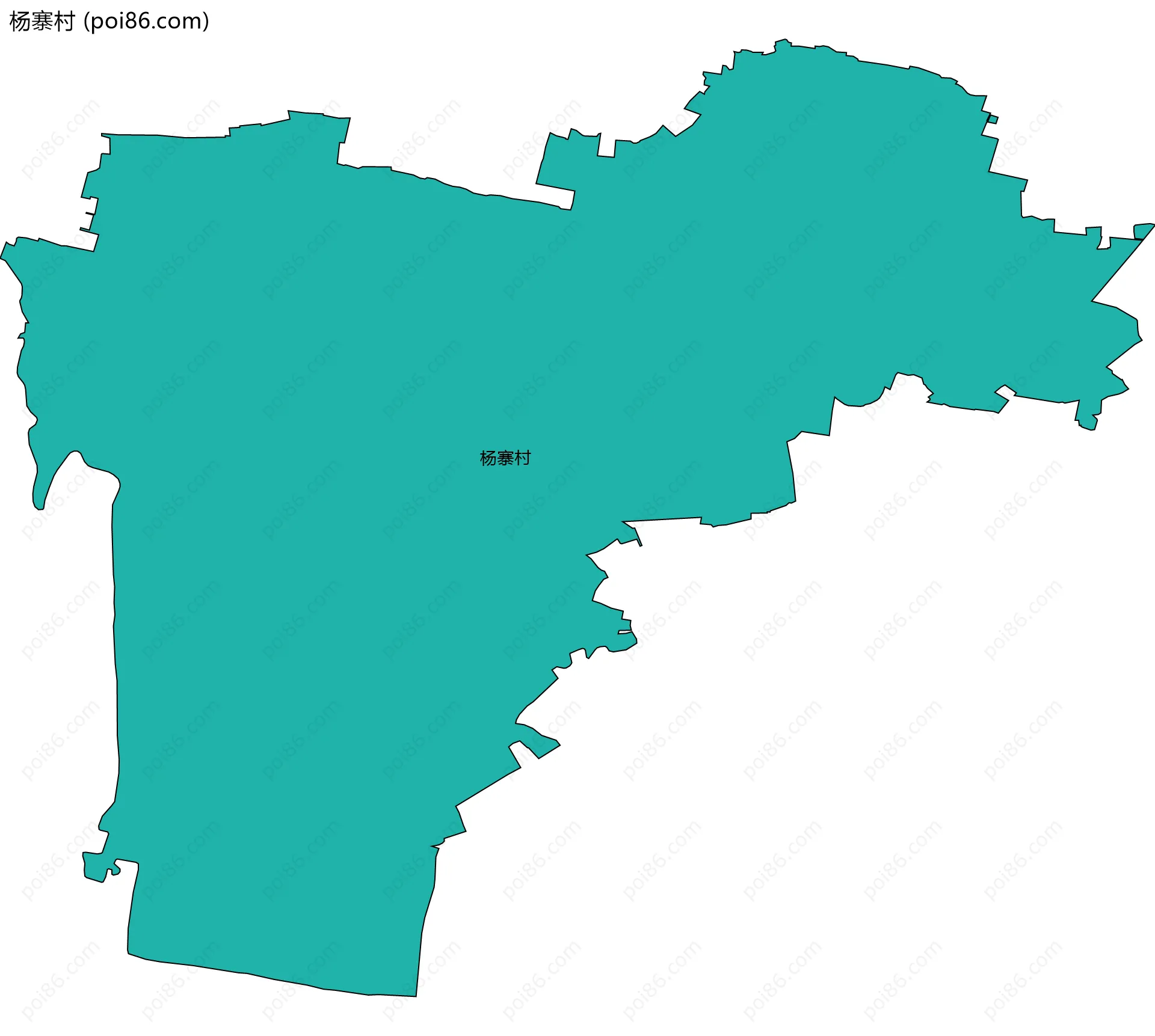 杨寨村边界地图