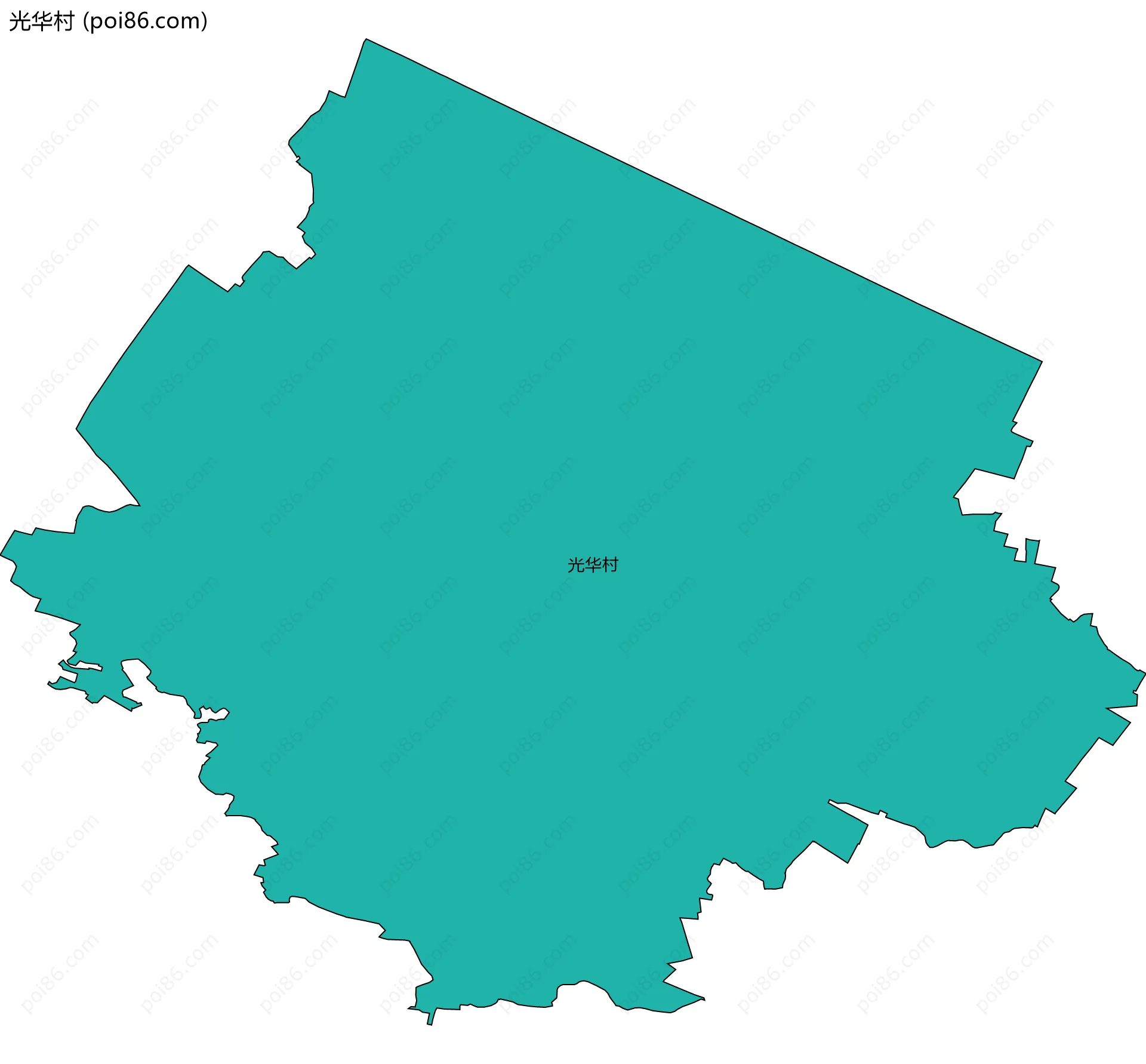 光华村边界地图