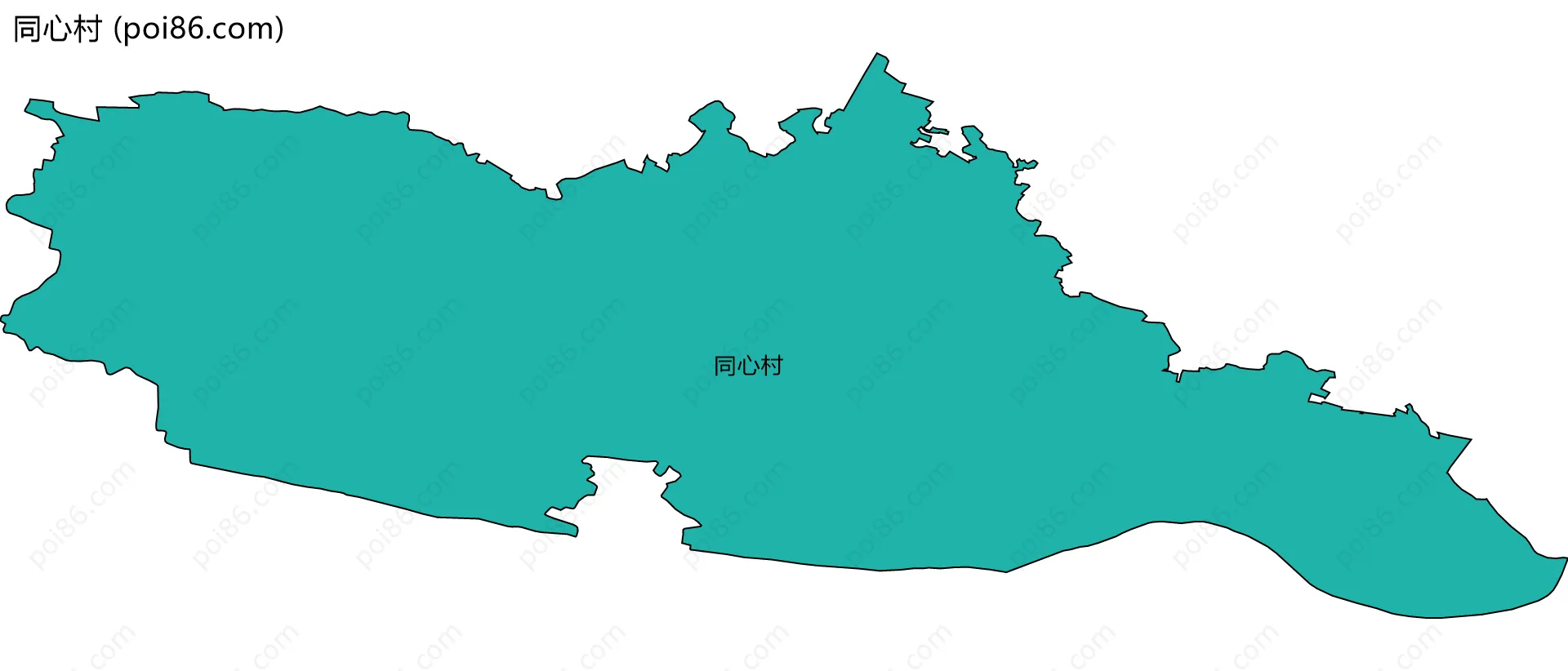 同心村边界地图