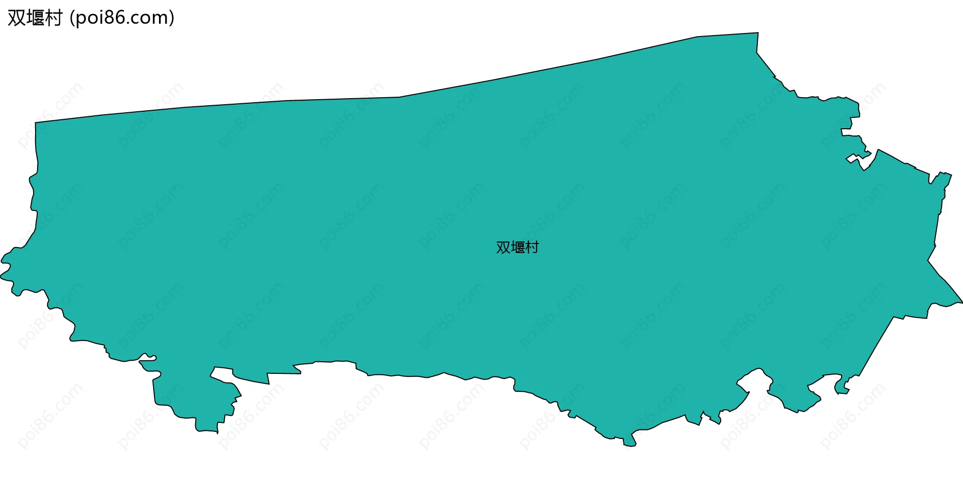 双堰村边界地图