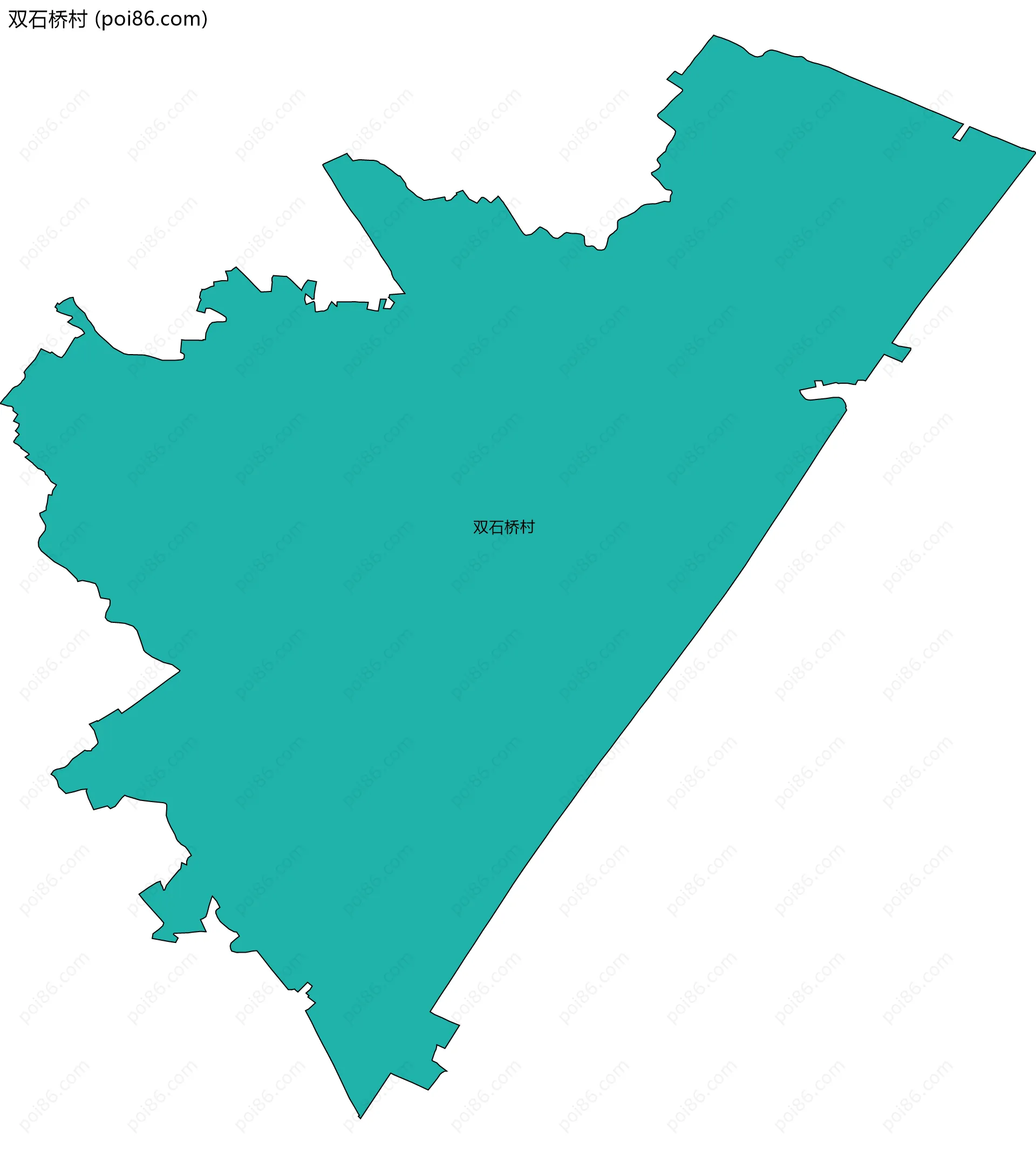 双石桥村边界地图
