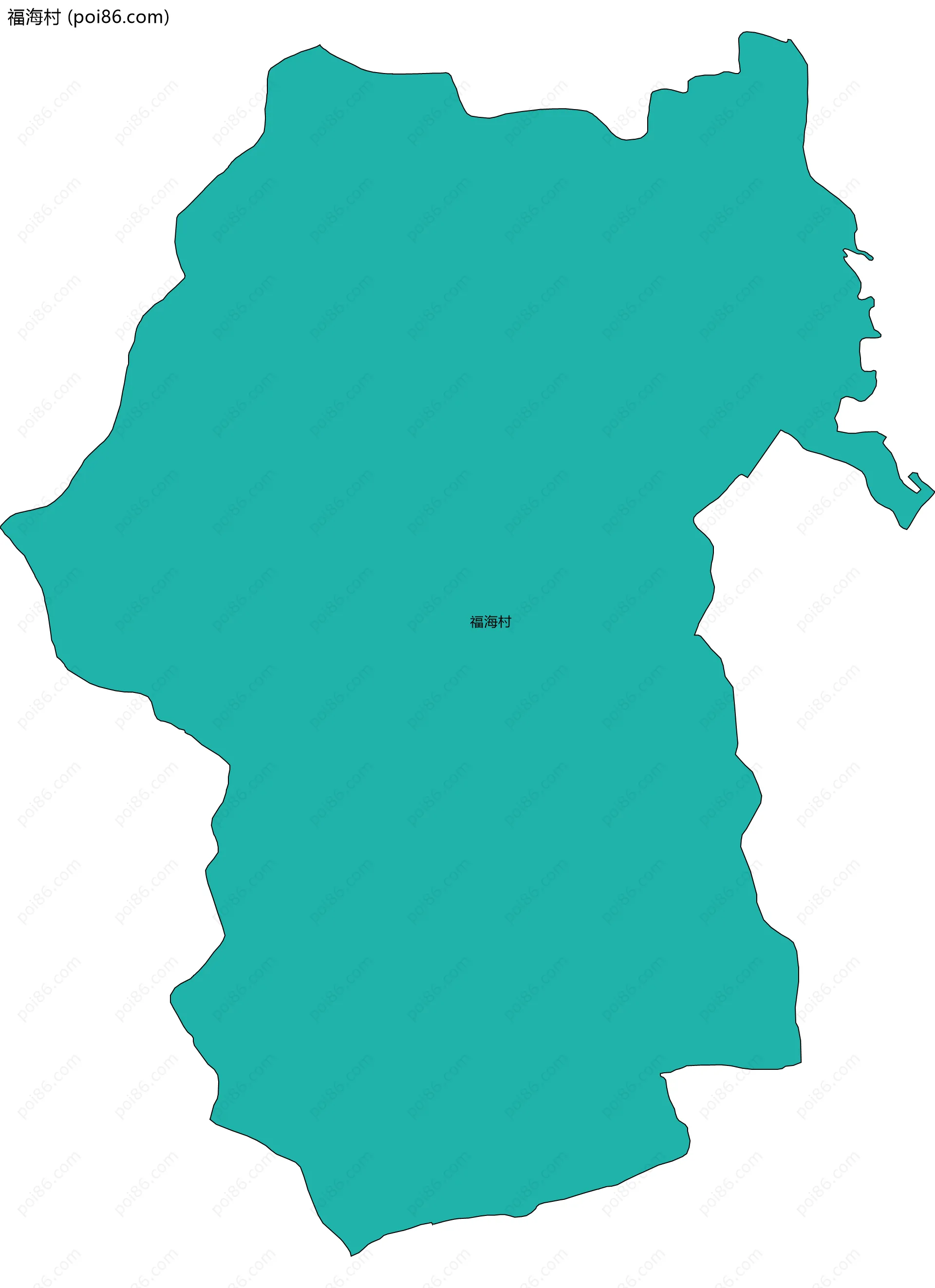 福海村边界地图