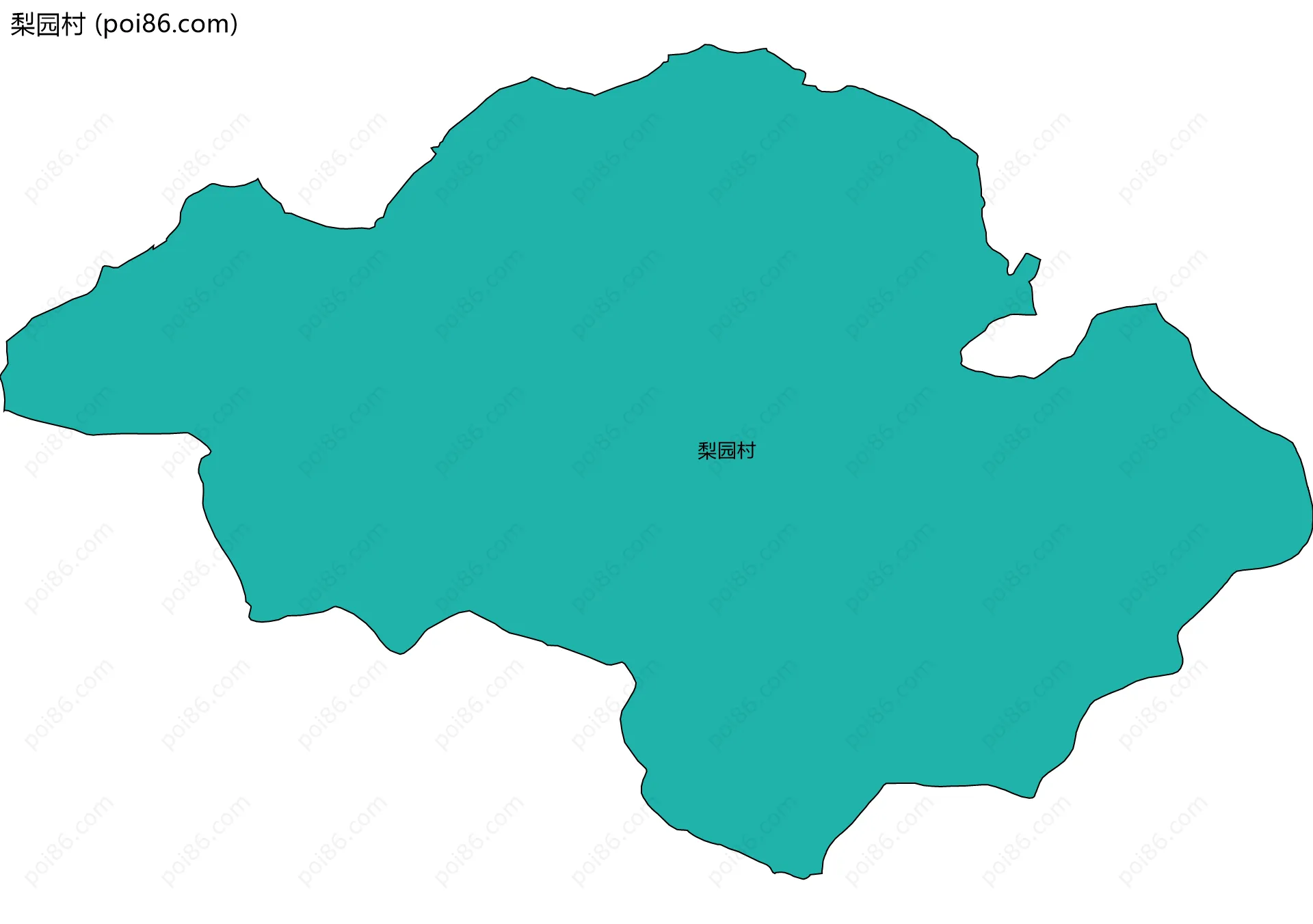 梨园村边界地图