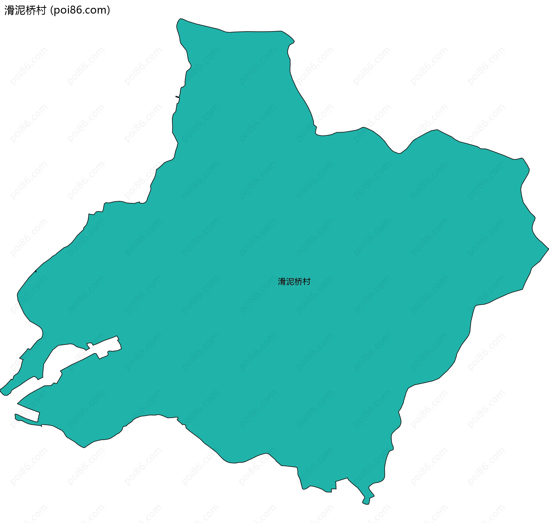 滑泥桥村边界地图