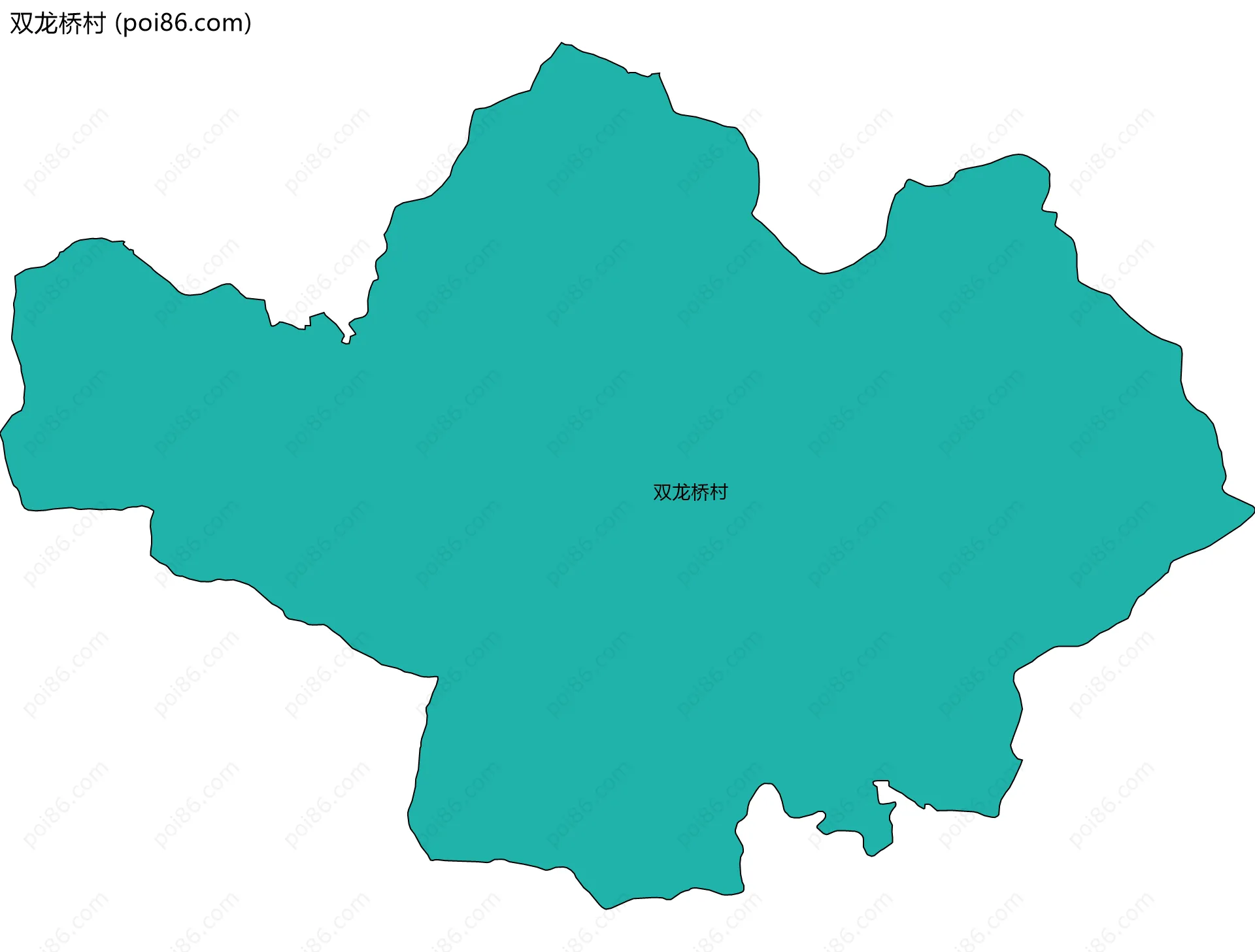 双龙桥村边界地图