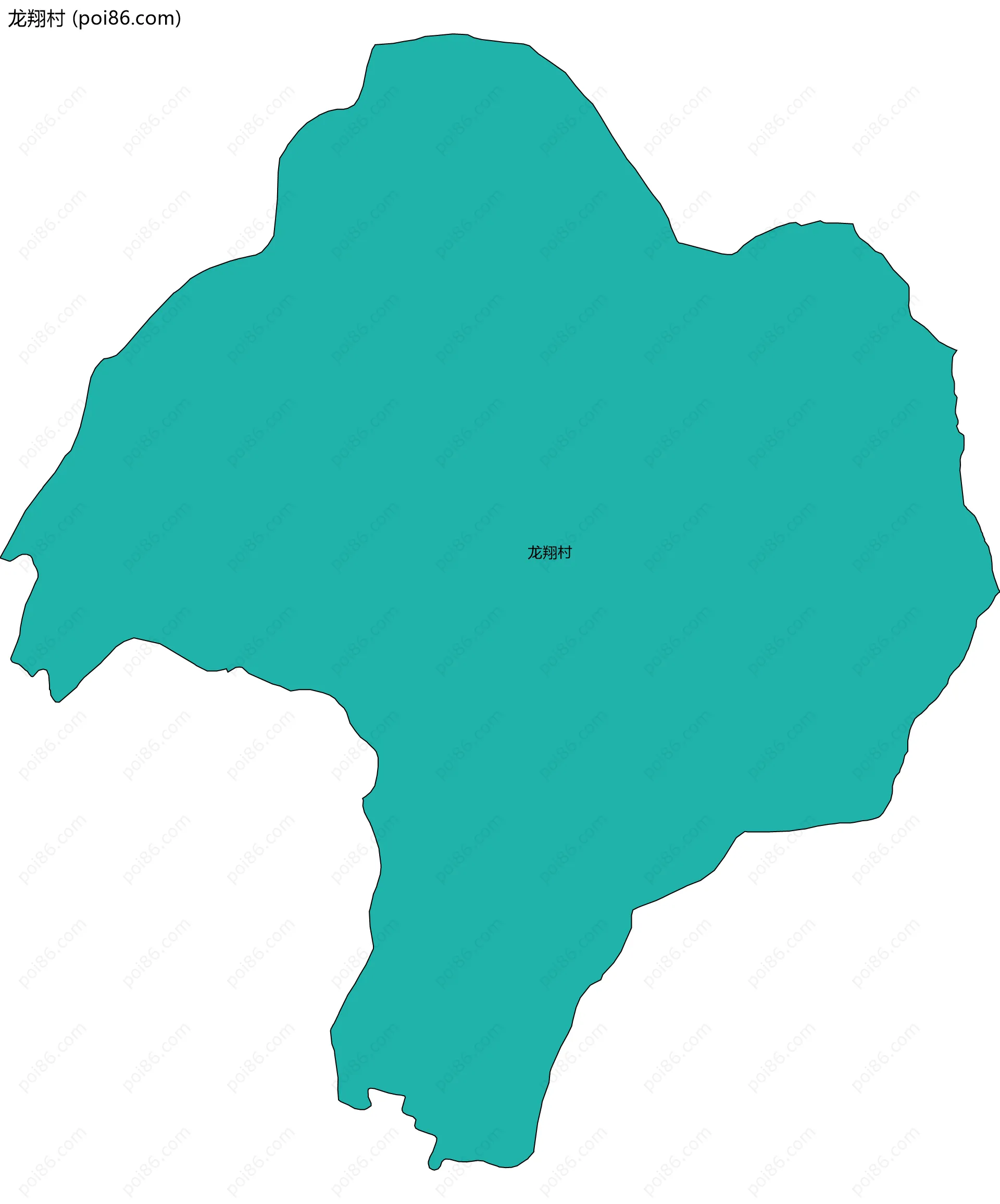 龙翔村边界地图