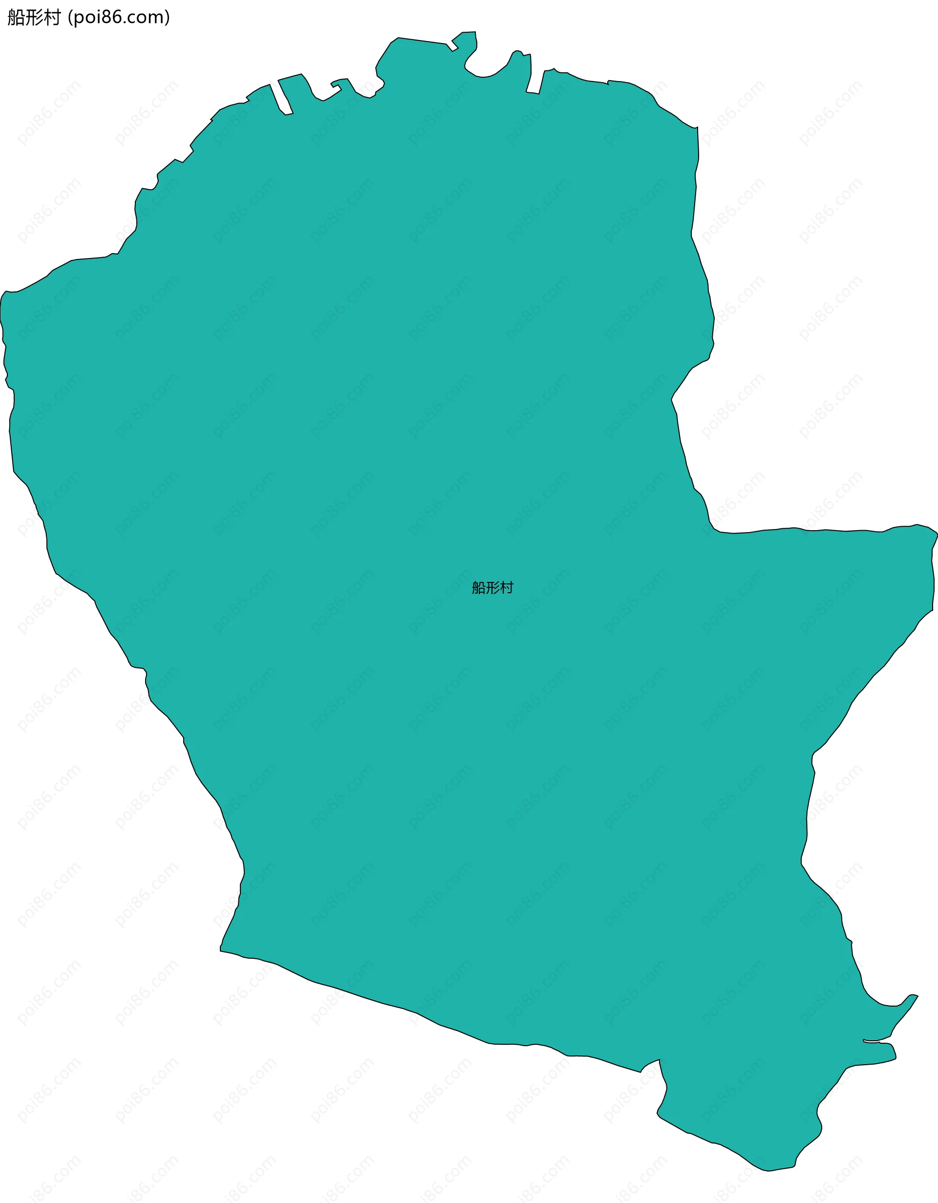 船形村边界地图