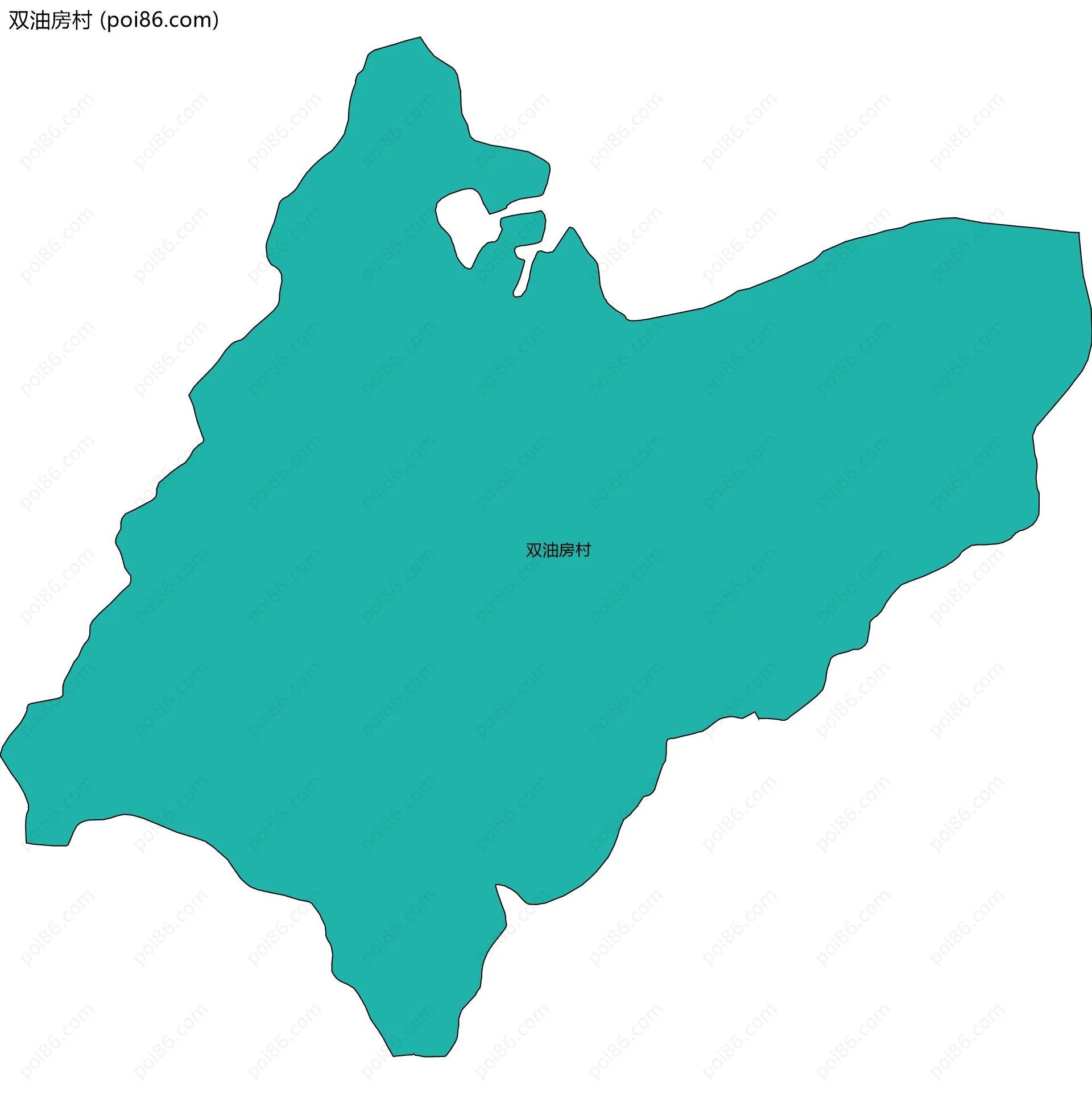 双油房村边界地图