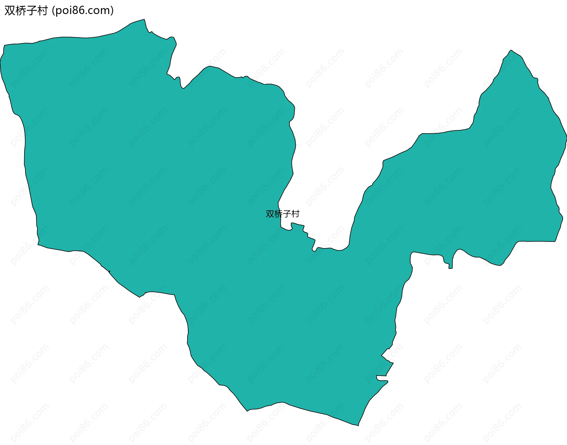双桥子村边界地图