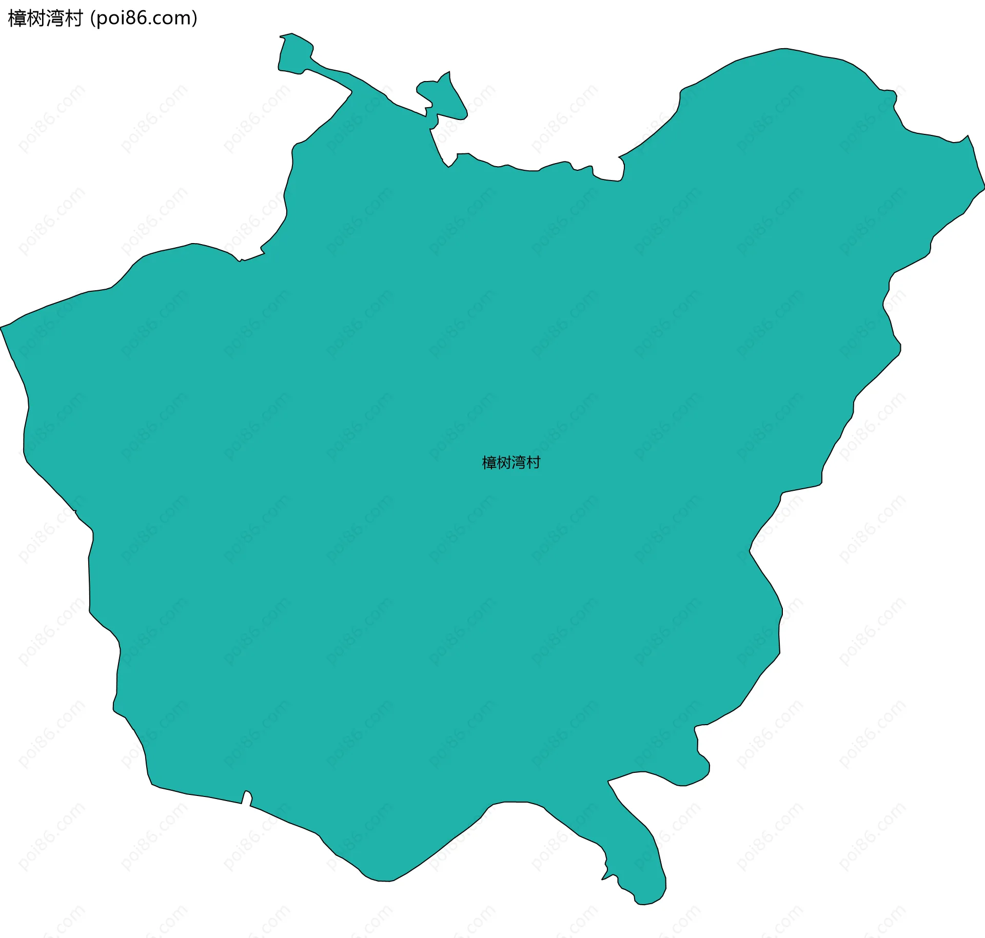 樟树湾村边界地图