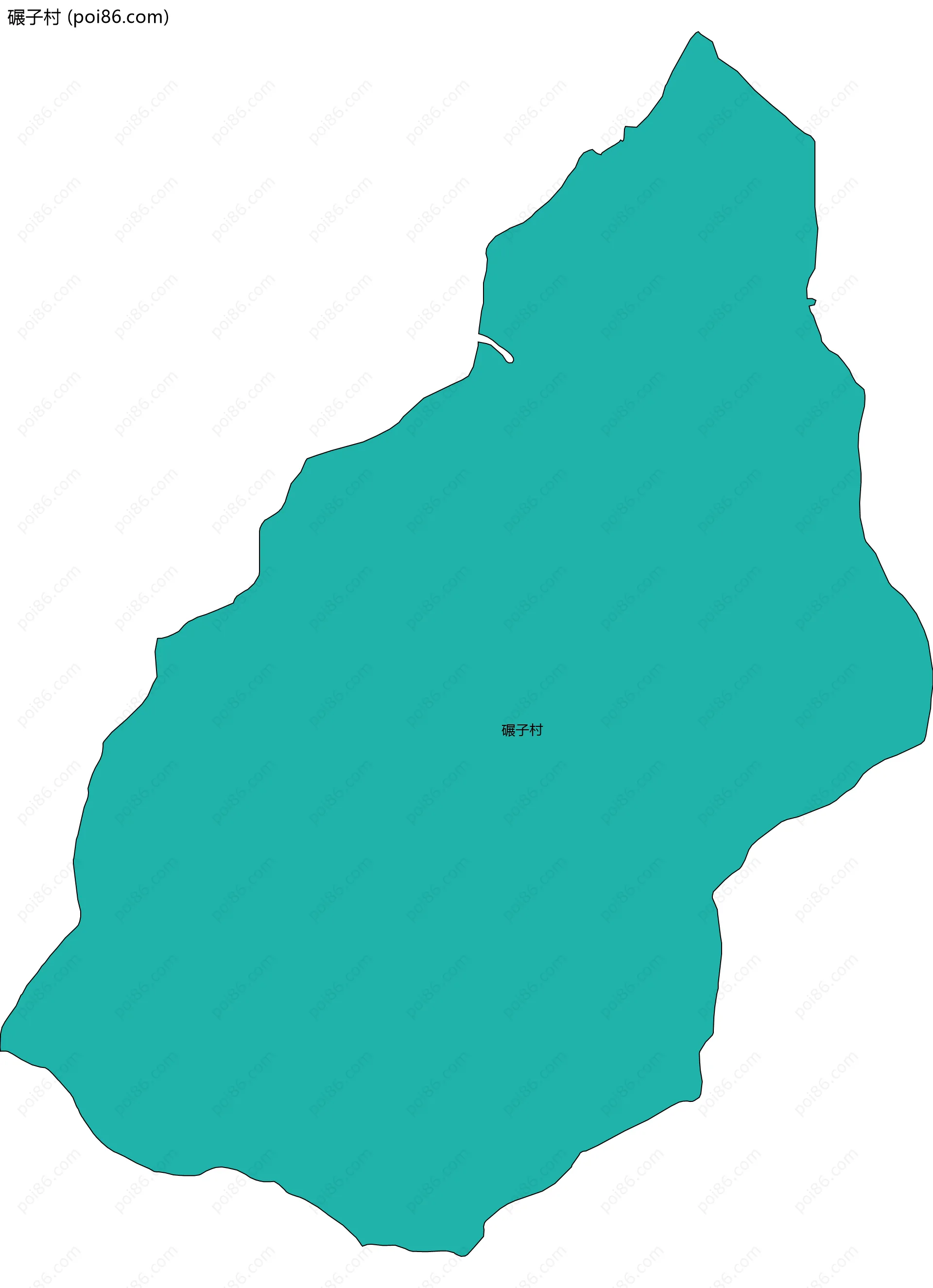 碾子村边界地图