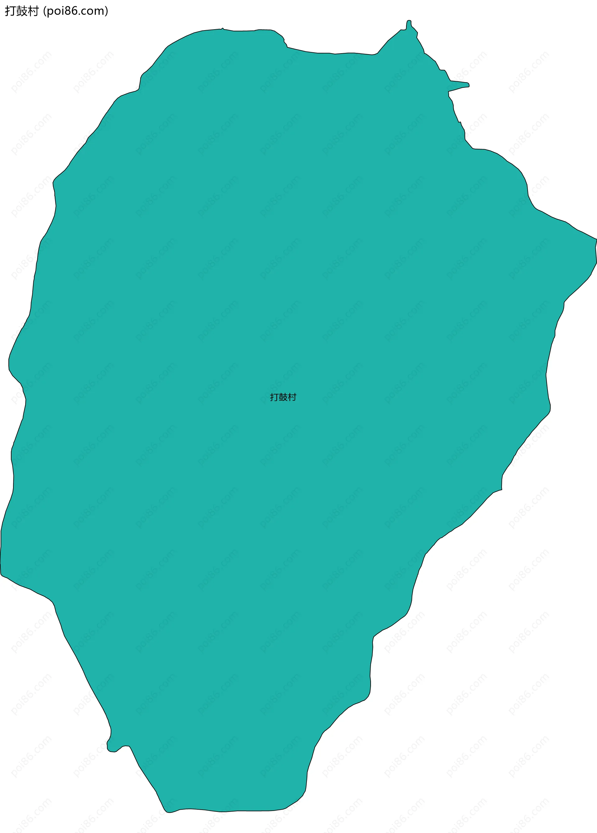 打鼓村边界地图