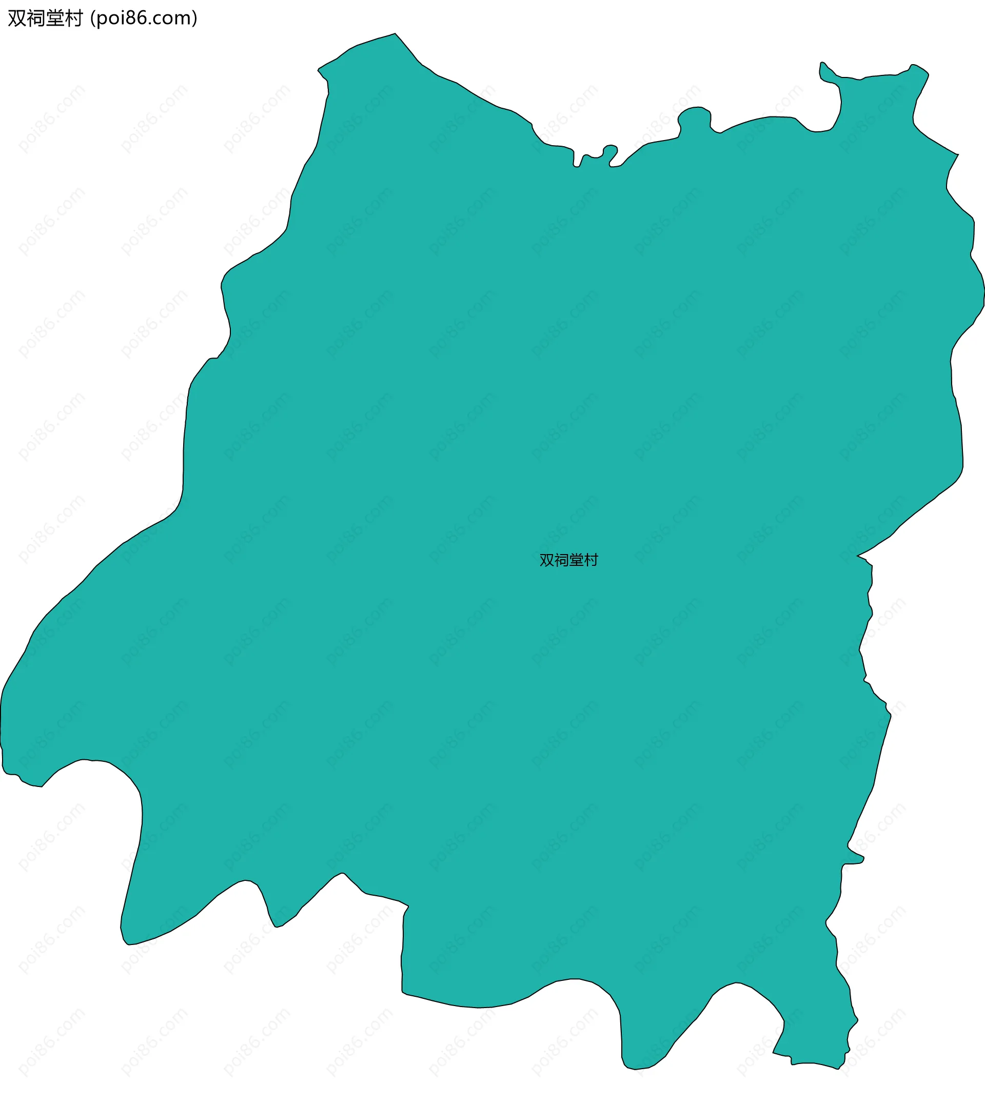 双祠堂村边界地图