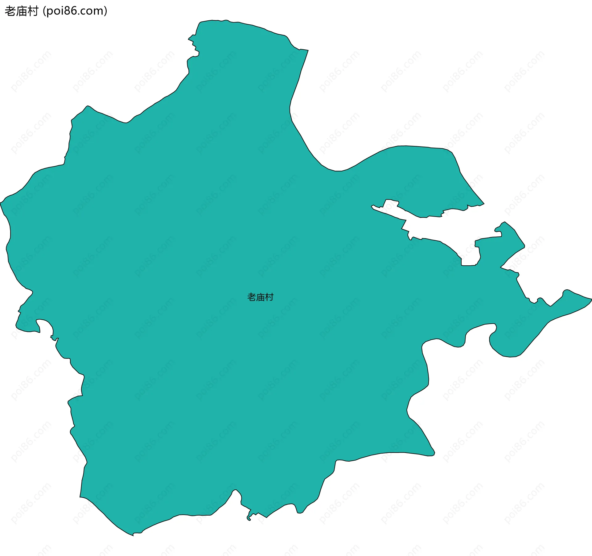 老庙村边界地图