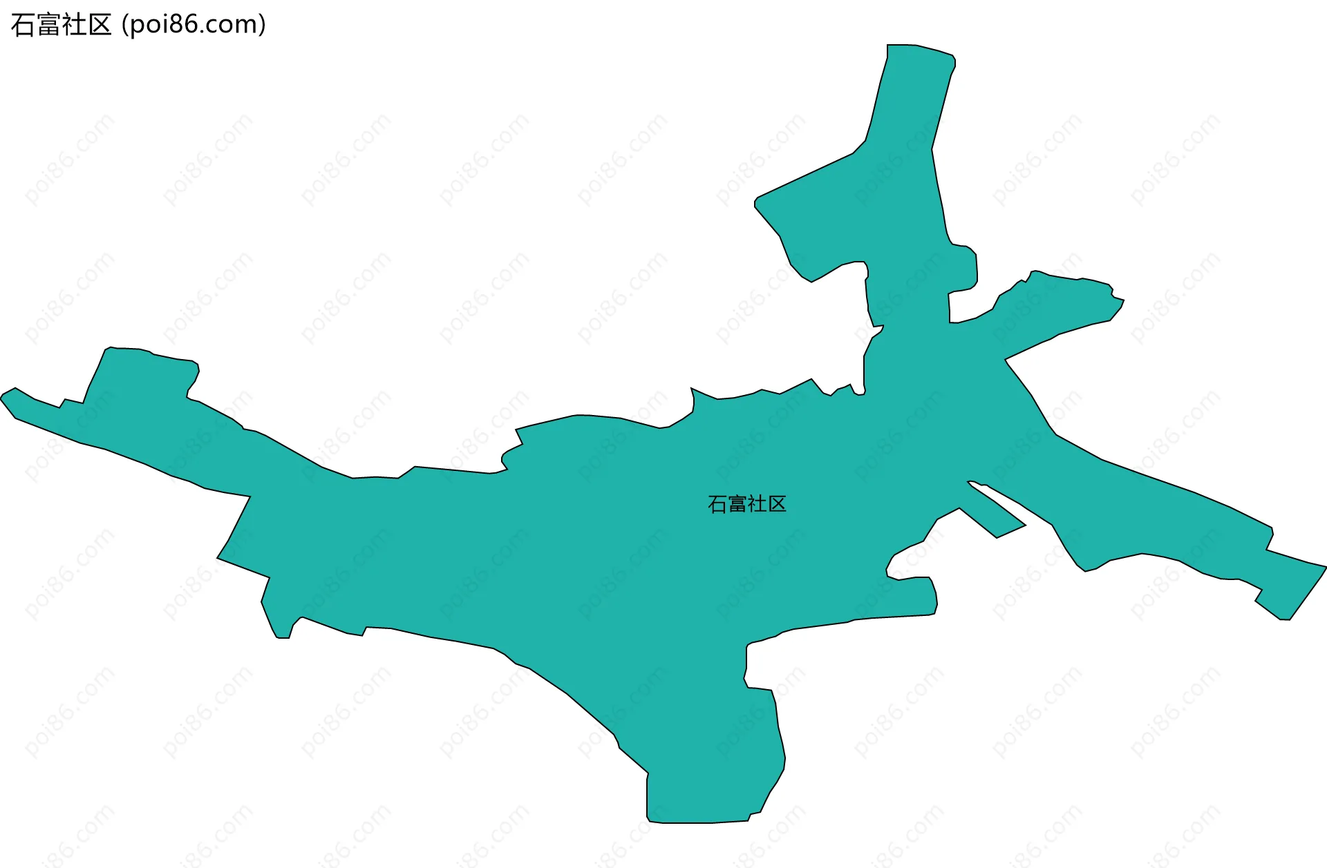 石富社区边界地图