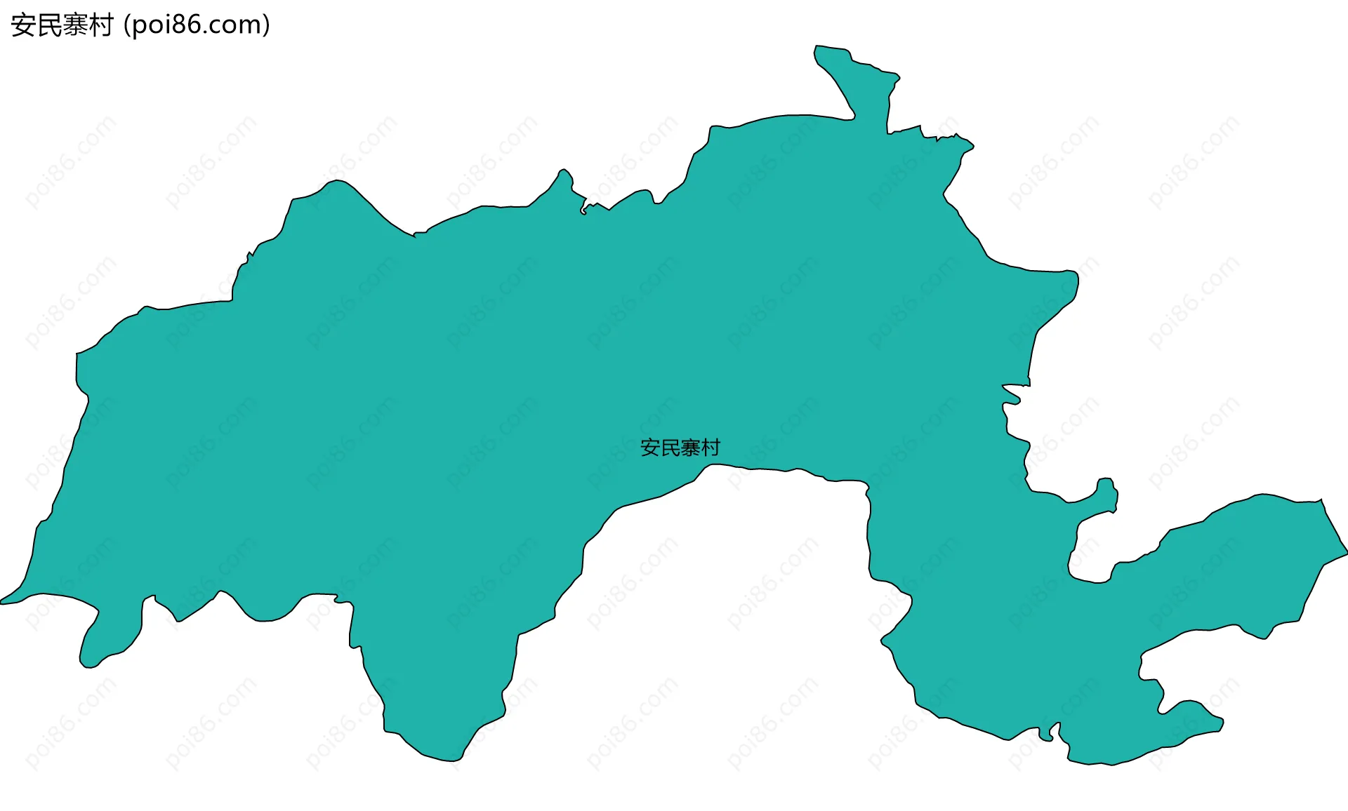 安民寨村边界地图