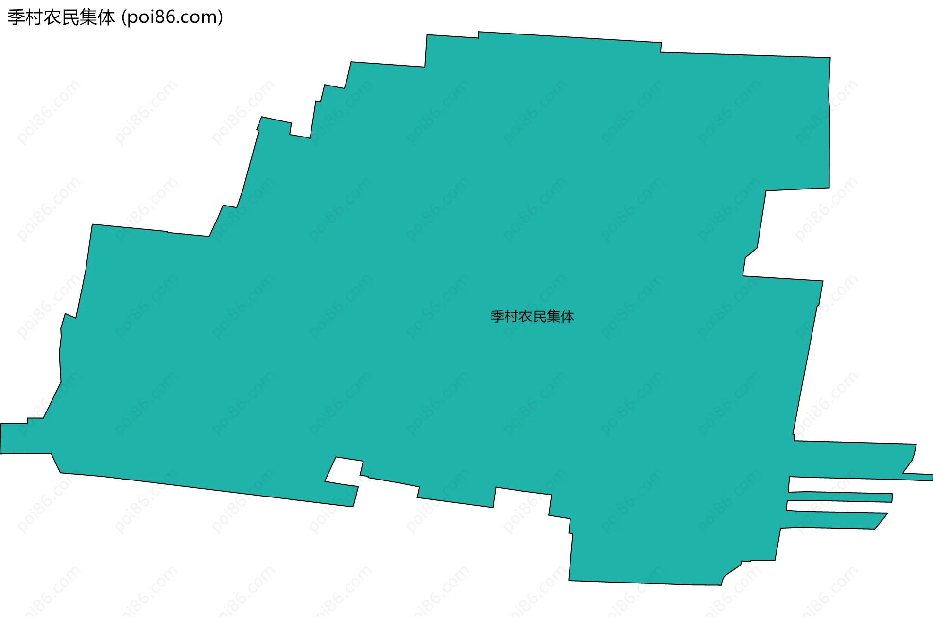 季村农民集体边界地图