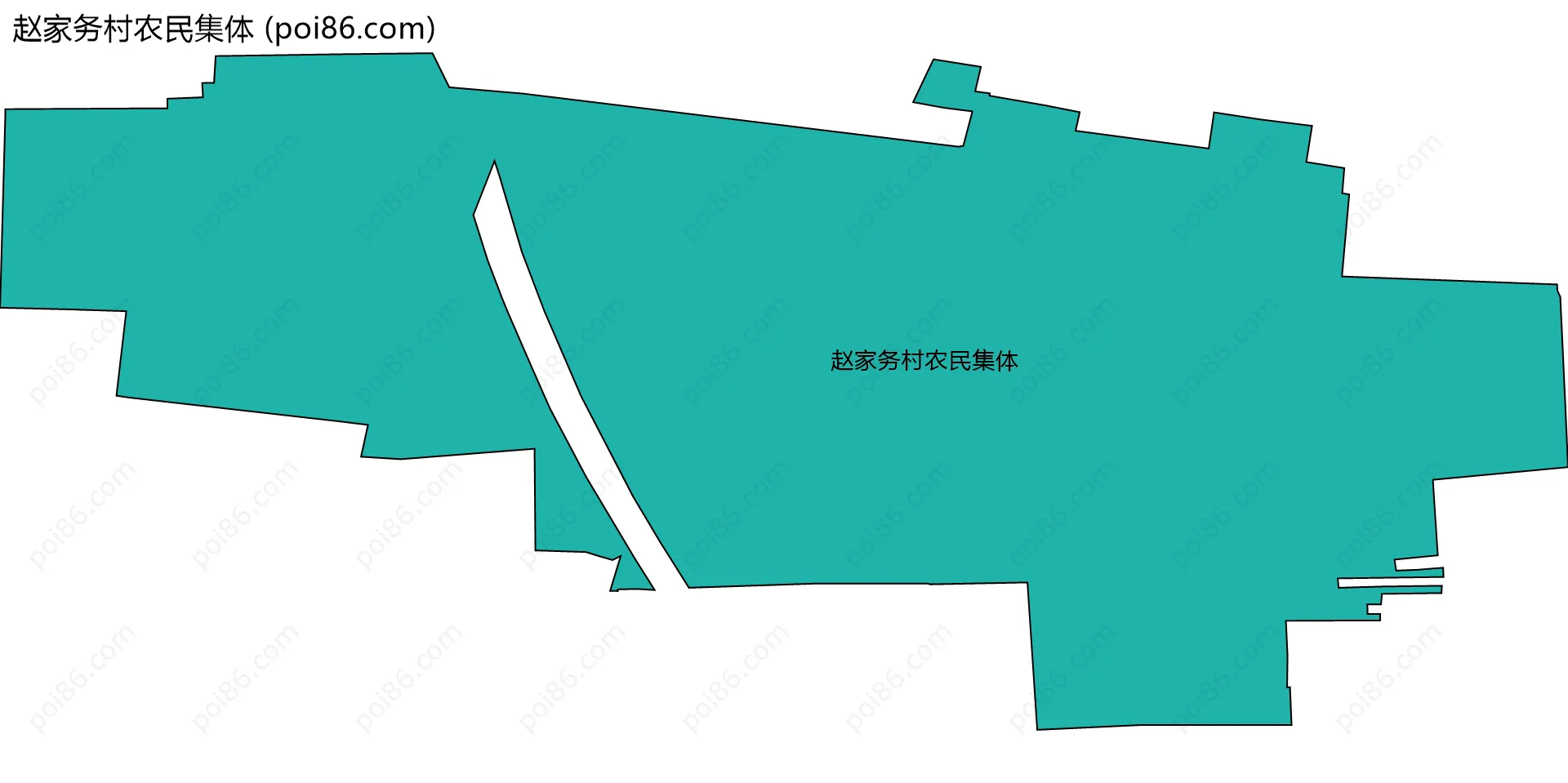 赵家务村农民集体边界地图