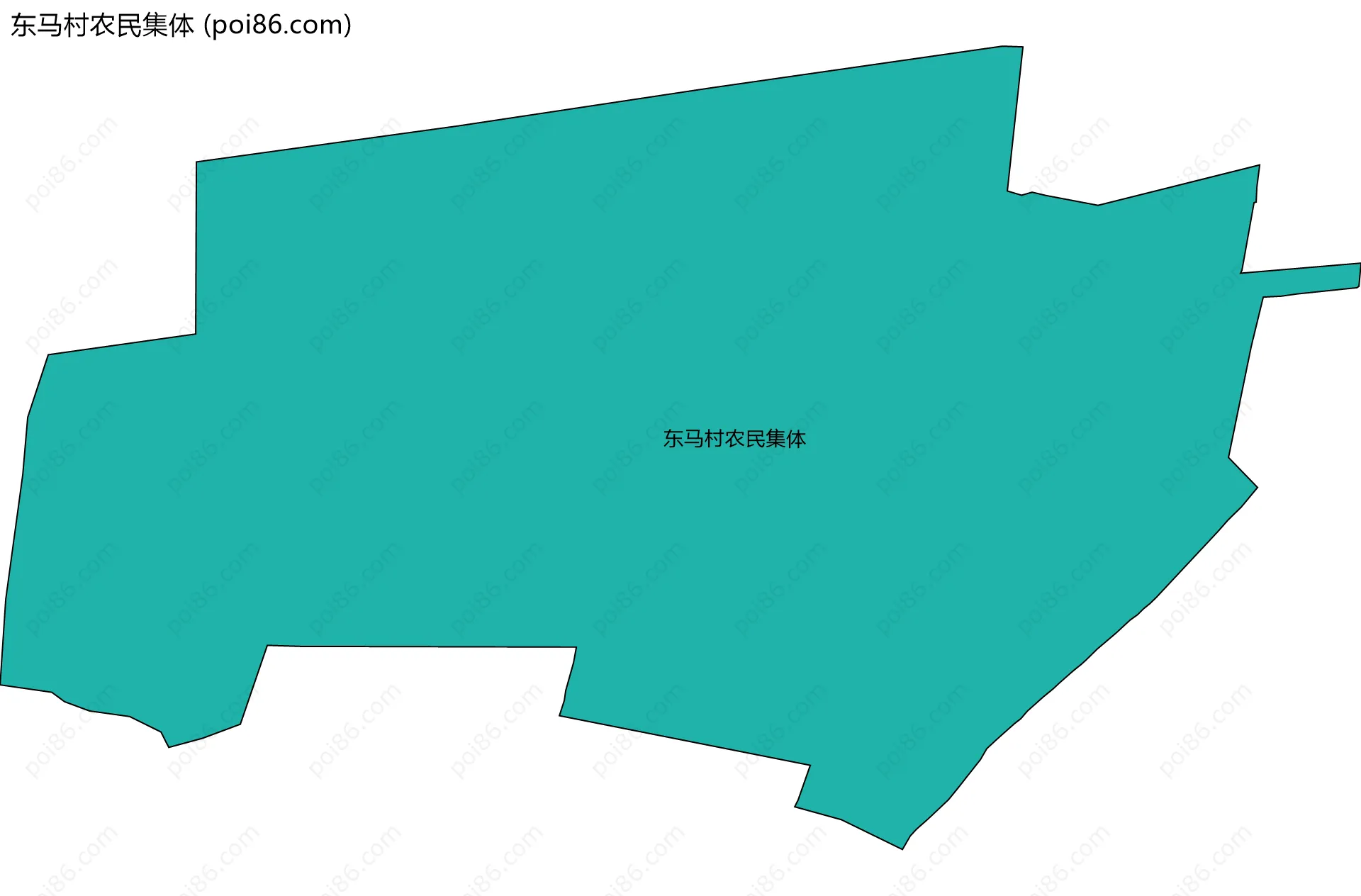 东马村农民集体边界地图