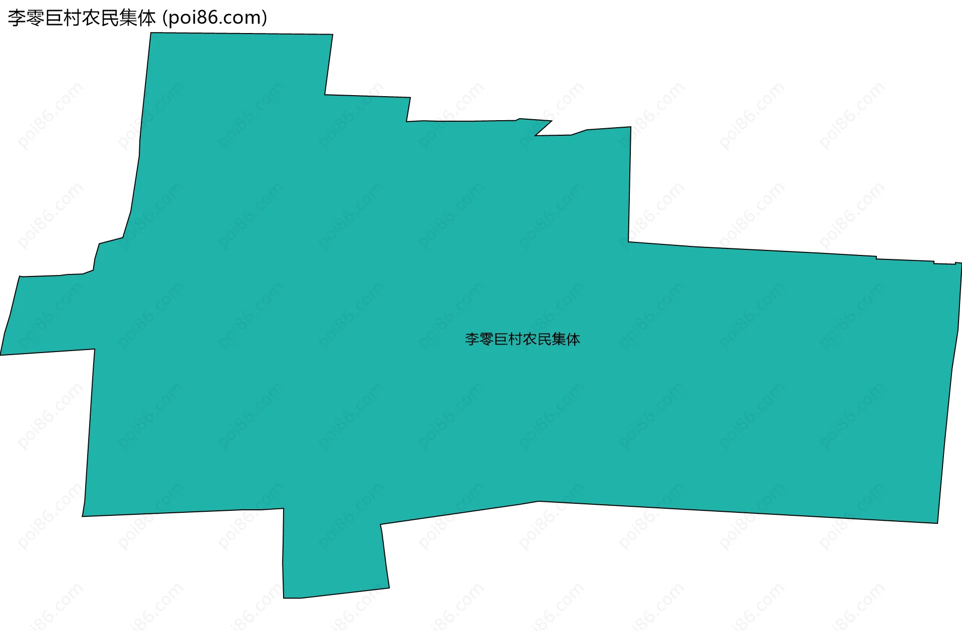 李零巨村农民集体边界地图