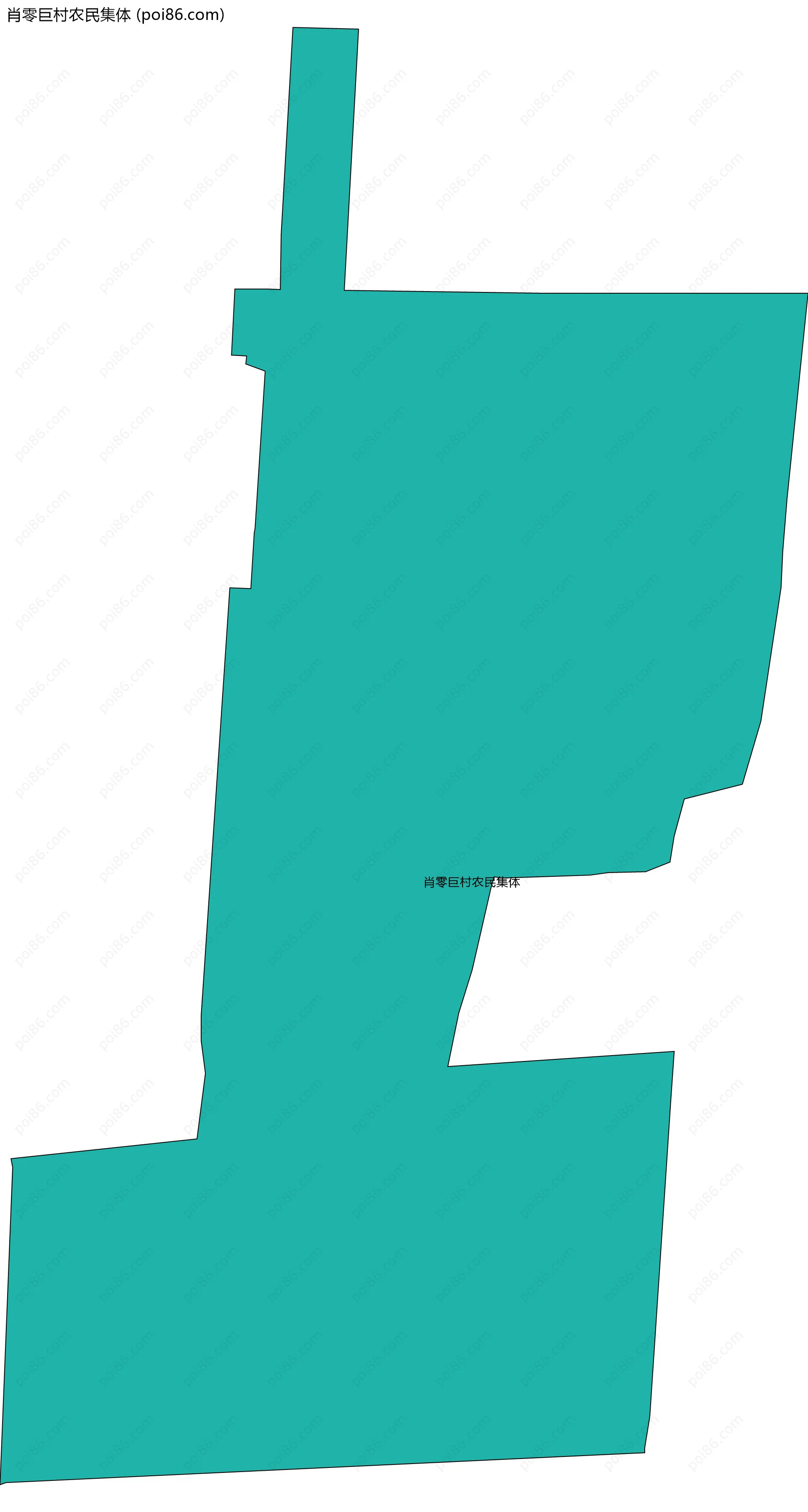 肖零巨村农民集体边界地图