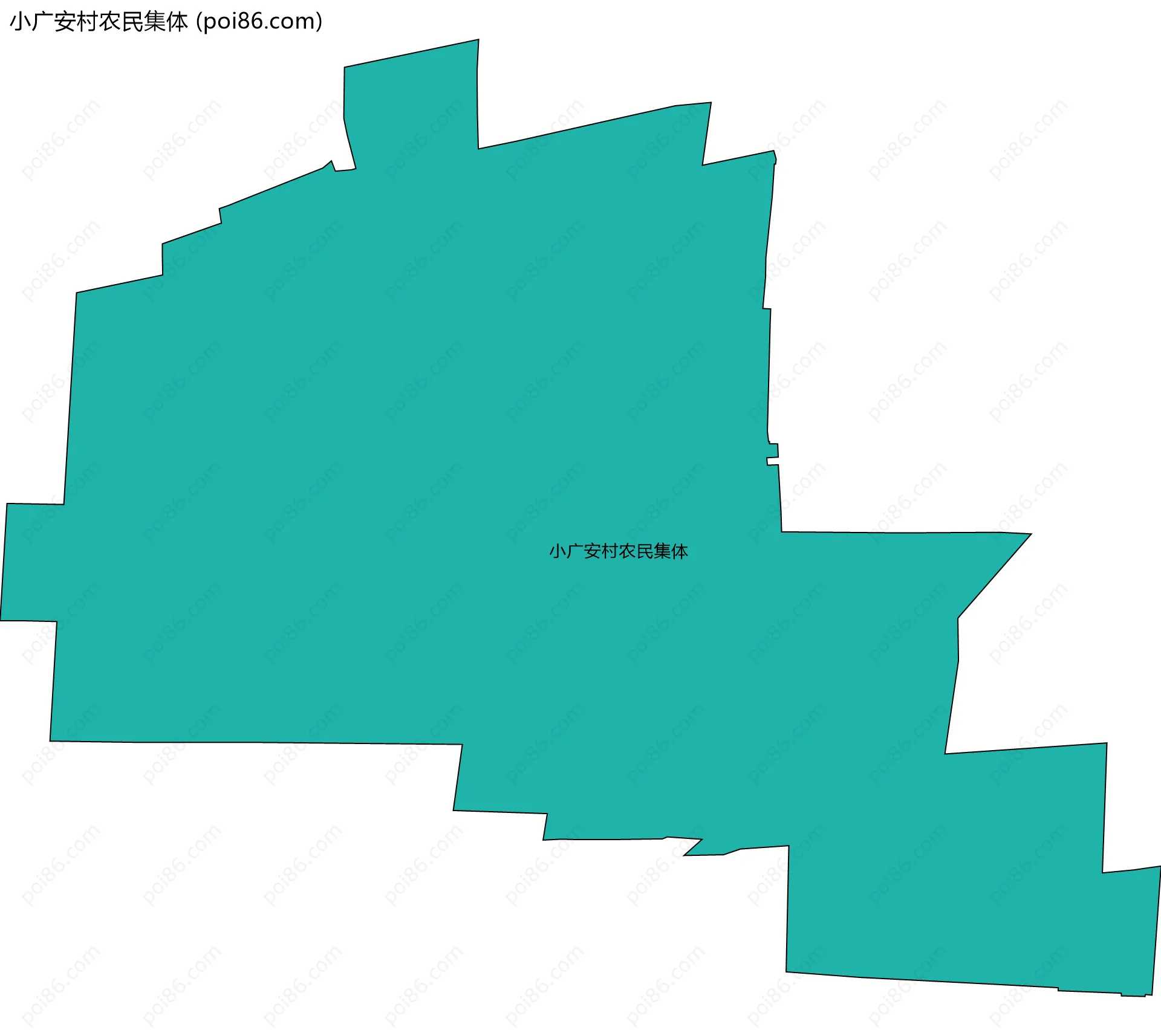 小广安村农民集体边界地图