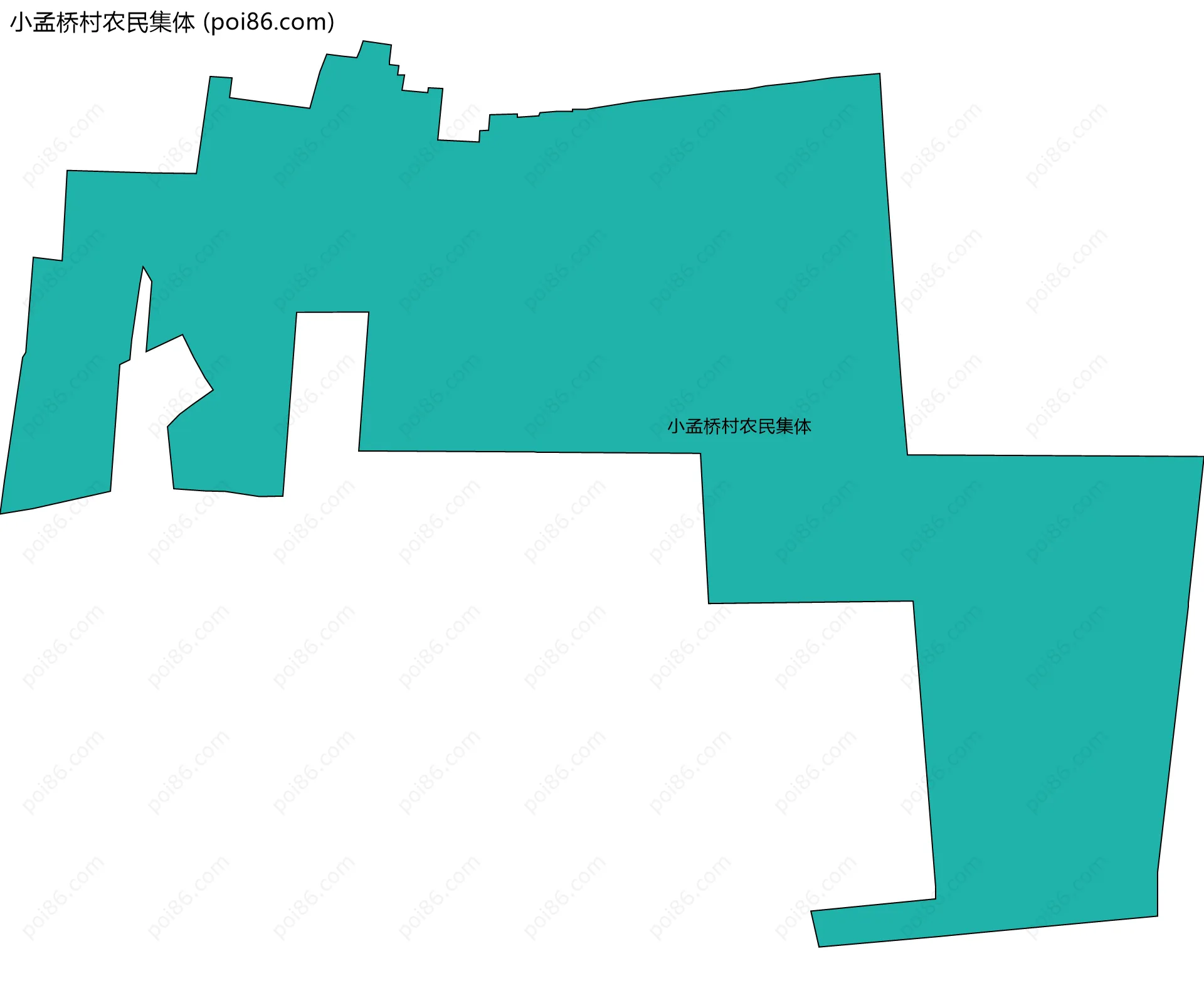 小孟桥村农民集体边界地图