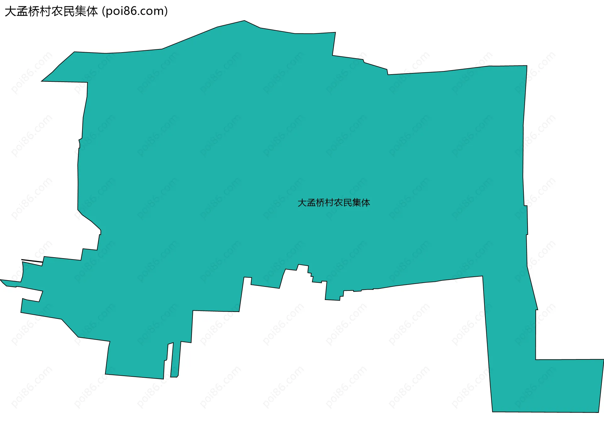 大孟桥村农民集体边界地图