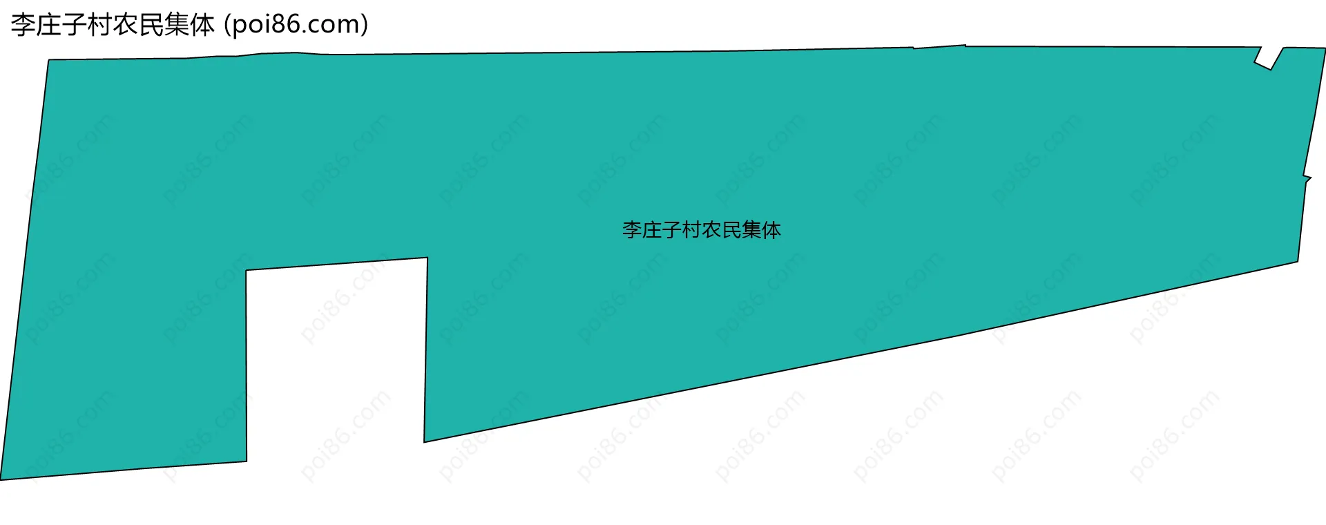 李庄子村农民集体边界地图