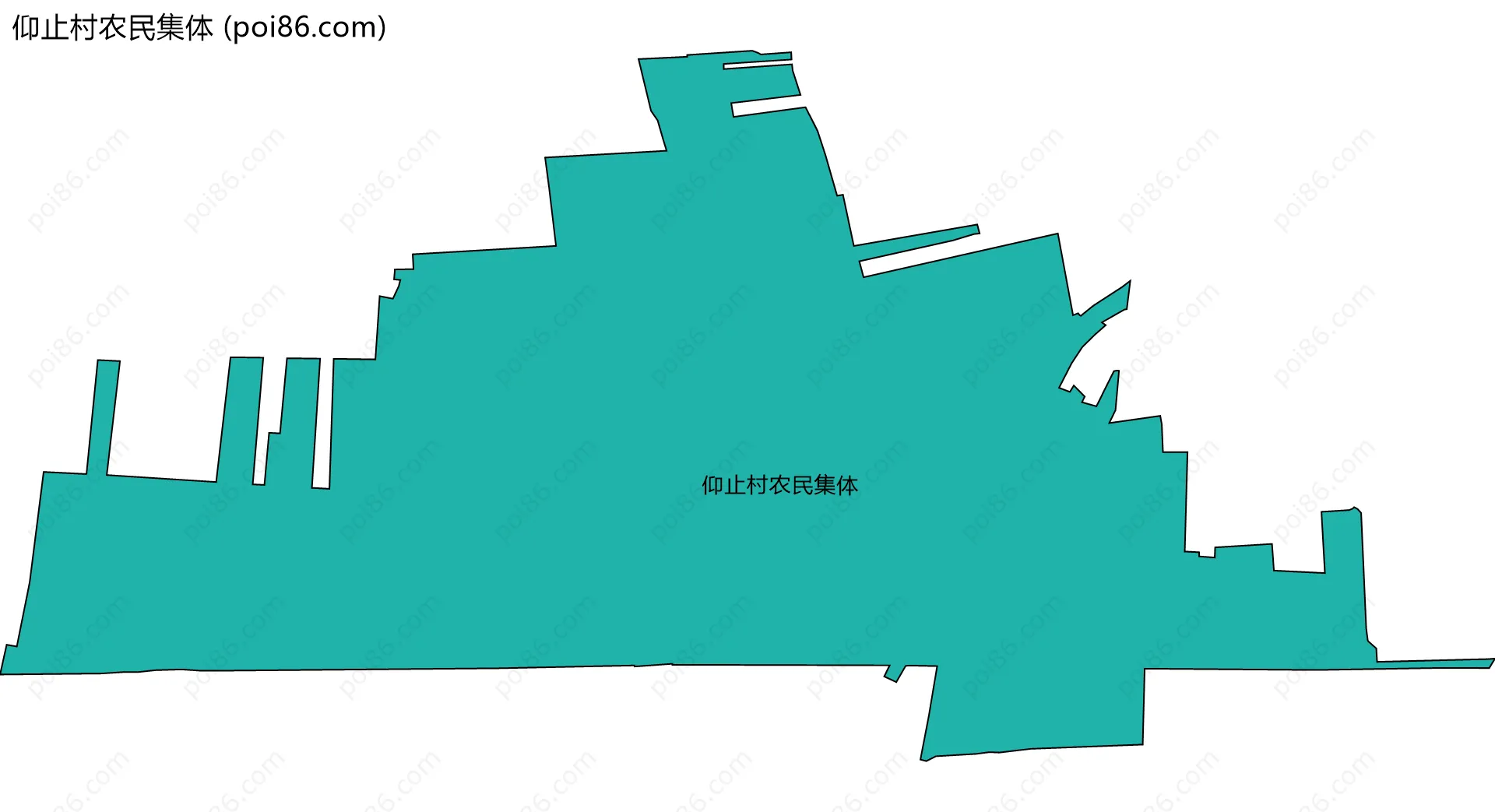 仰止村农民集体边界地图