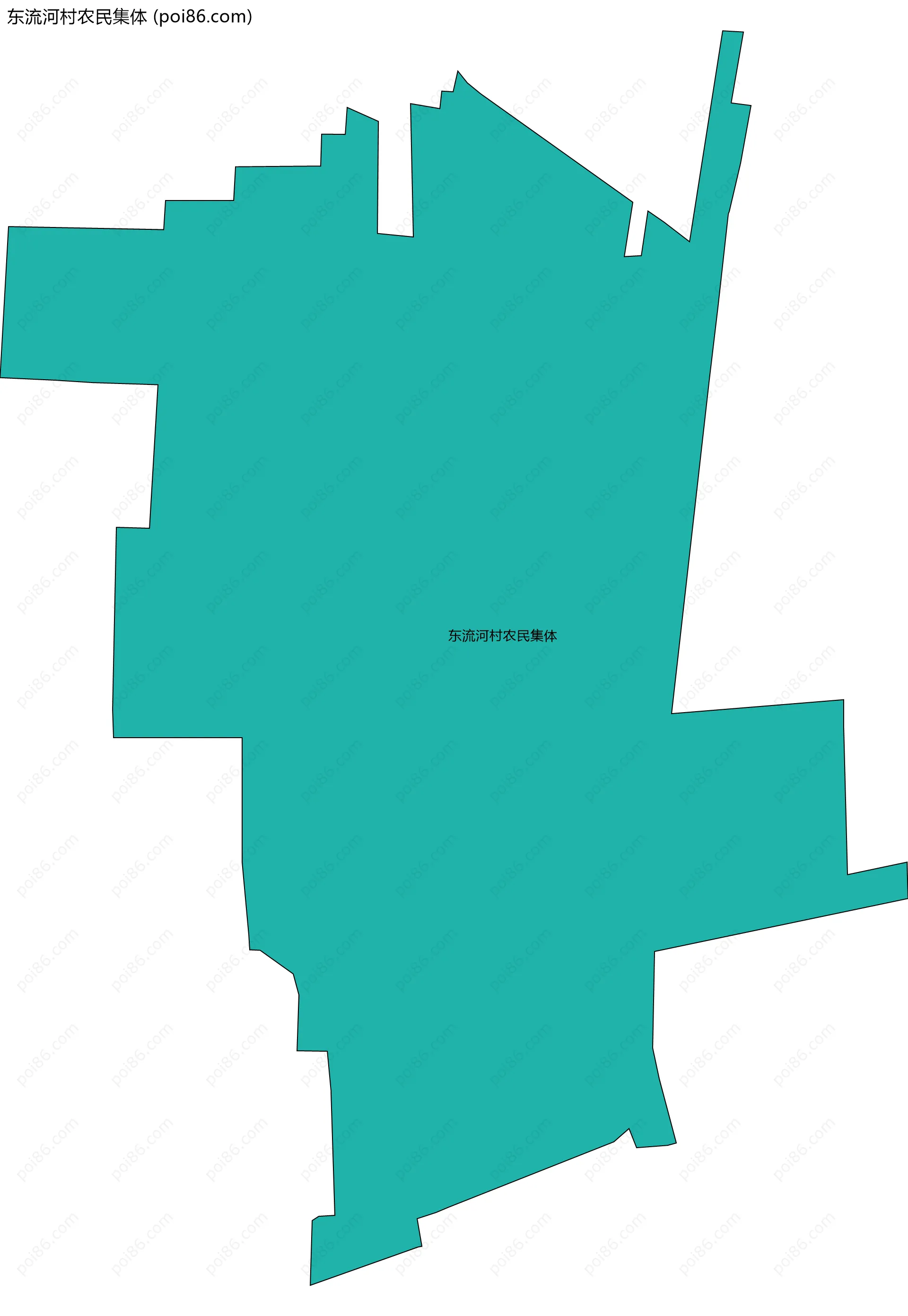 东流河村农民集体边界地图