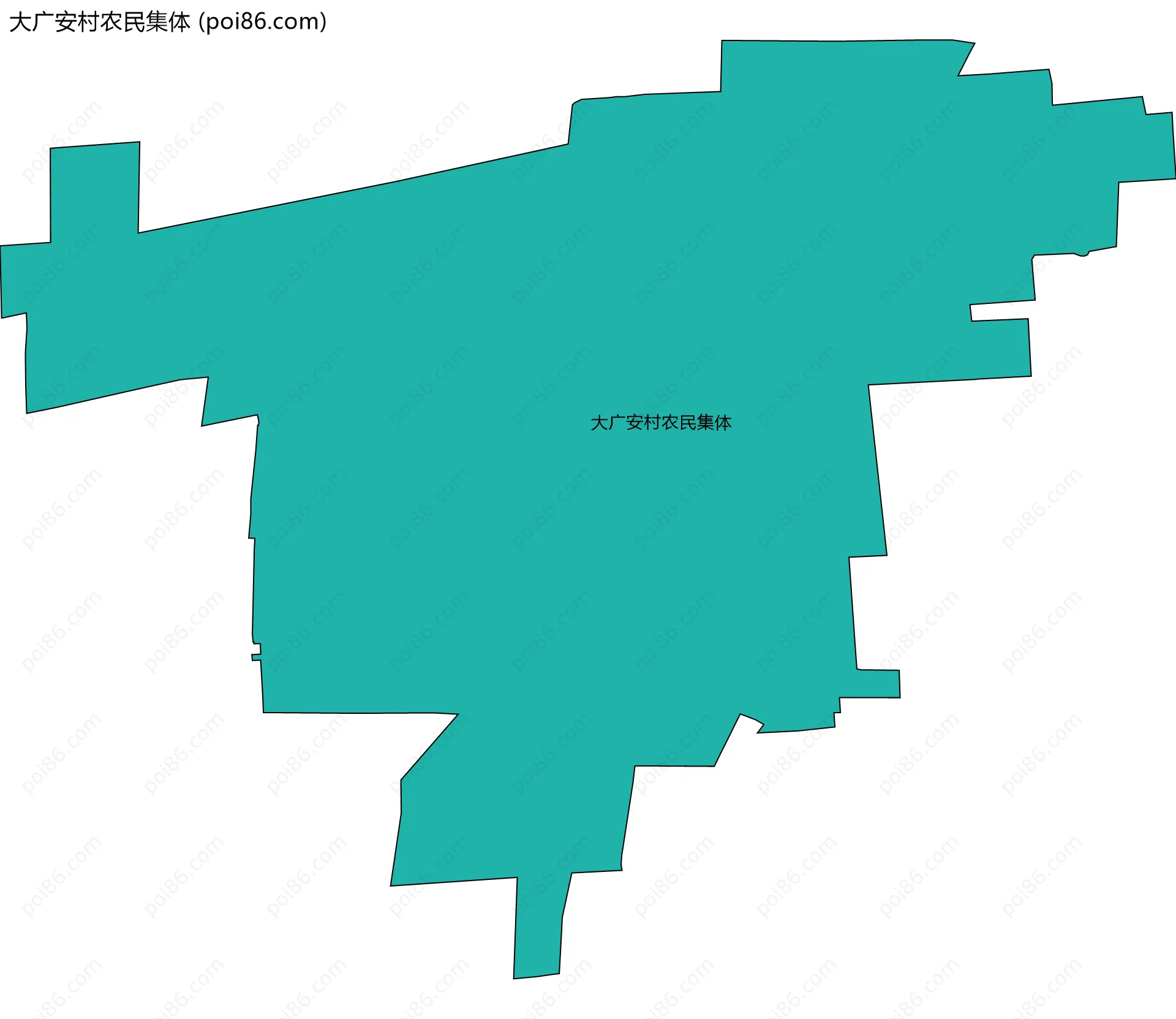 大广安村农民集体边界地图