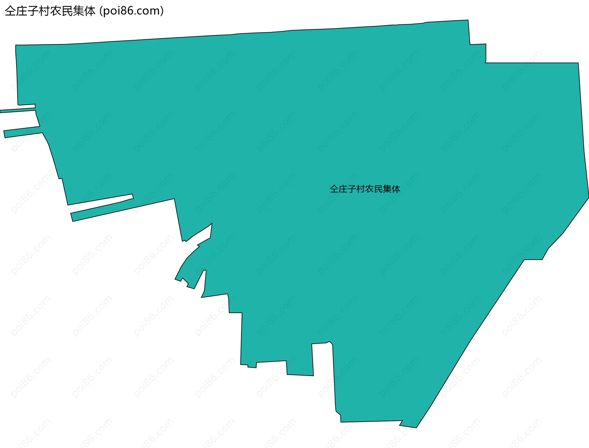 仝庄子村农民集体边界地图