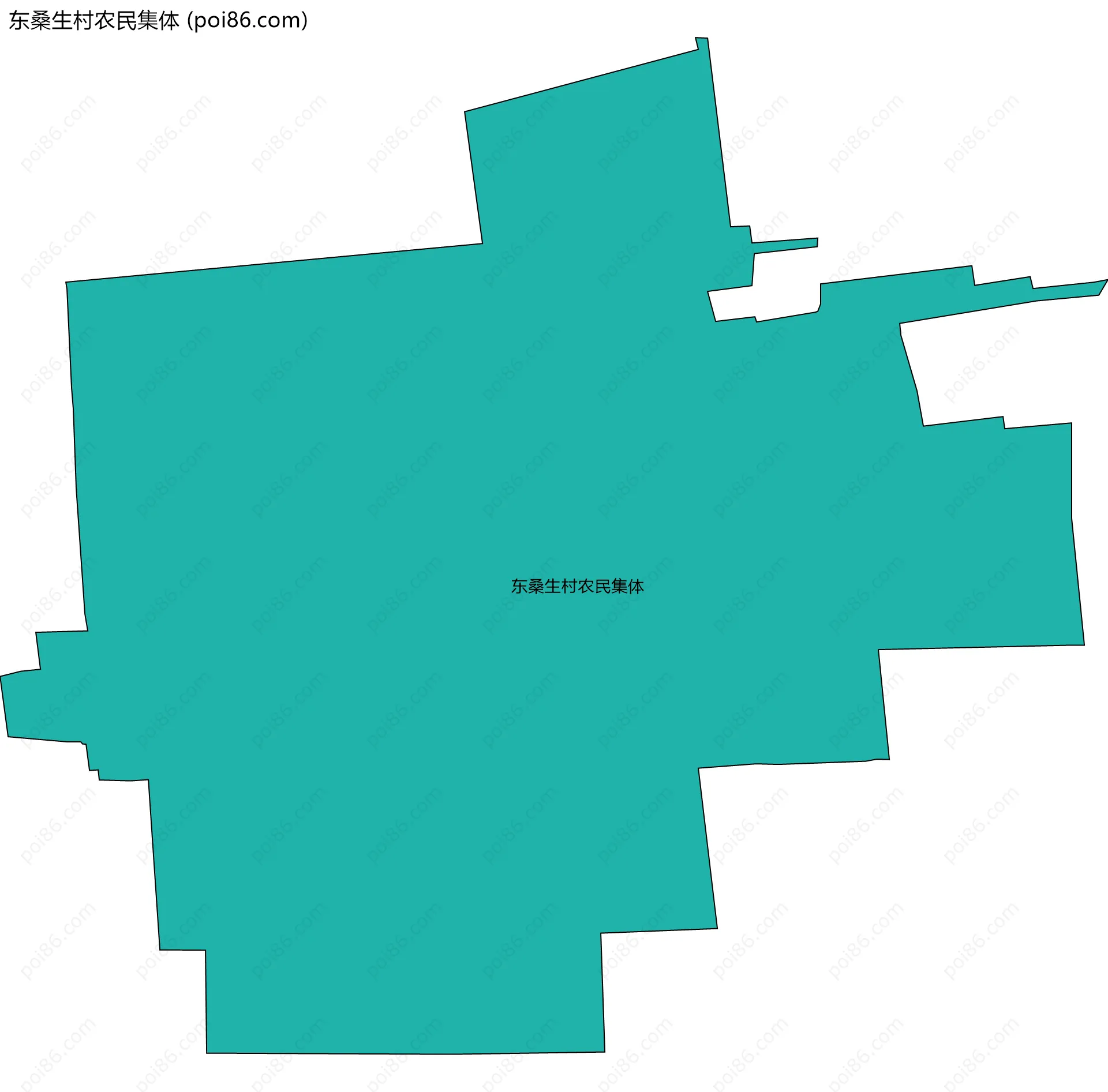 东桑生村农民集体边界地图