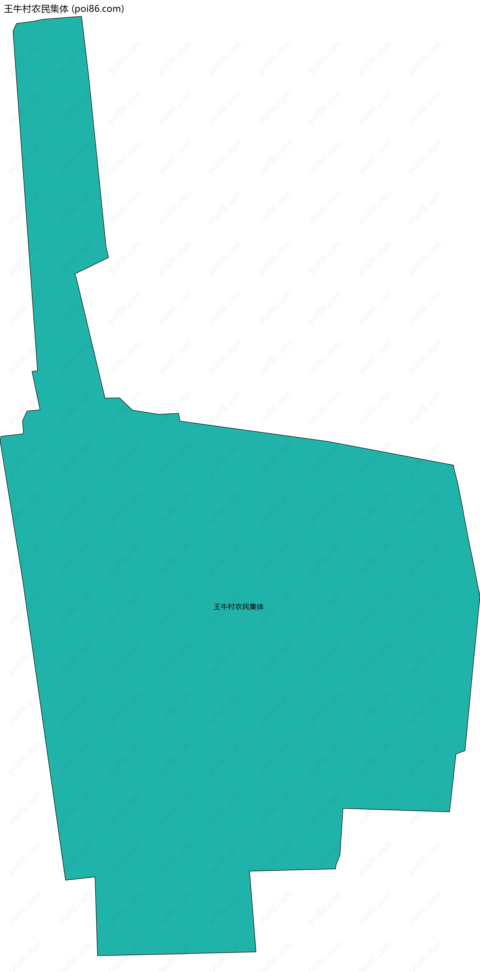 王牛村农民集体边界地图