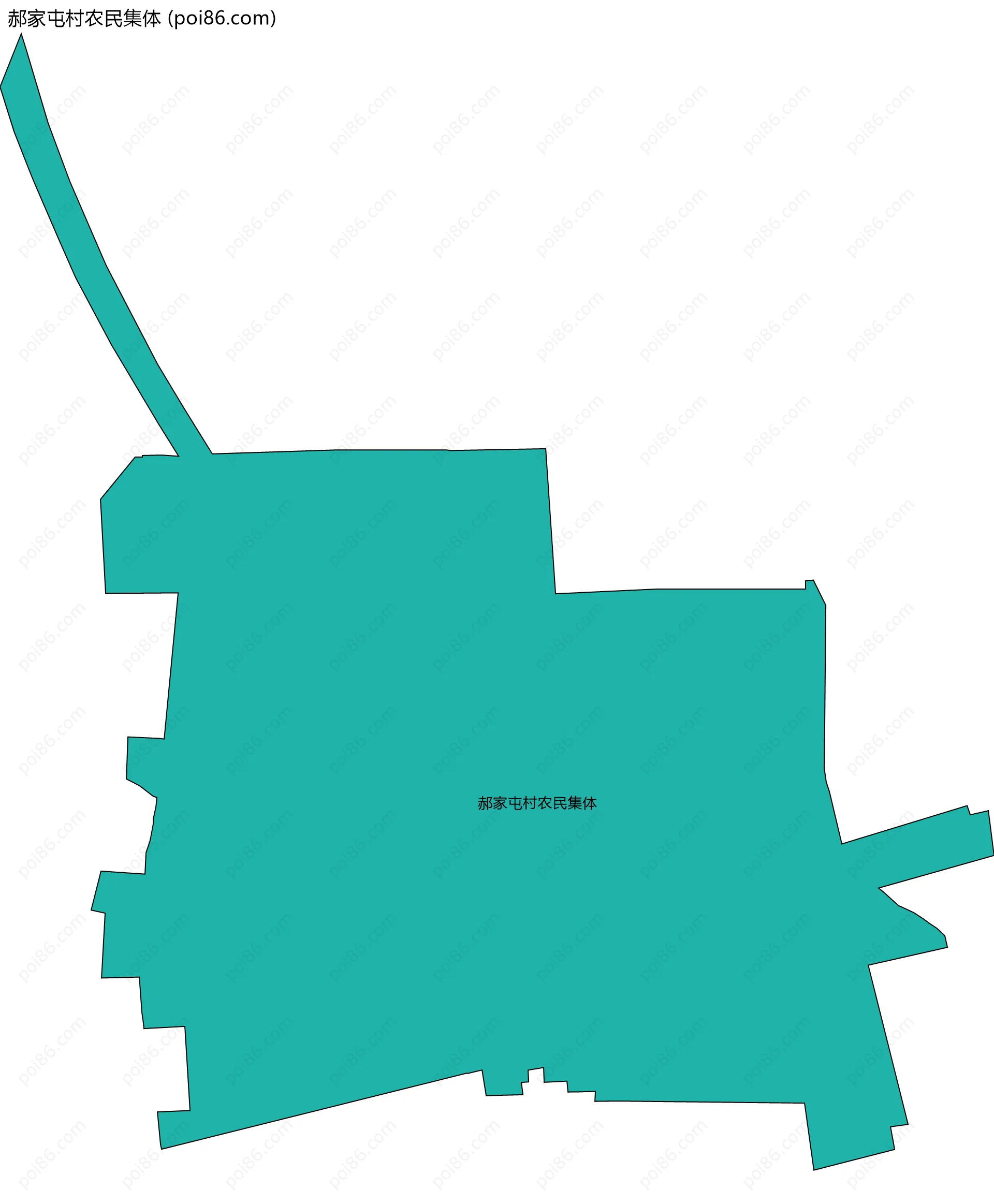 郝家屯村农民集体边界地图