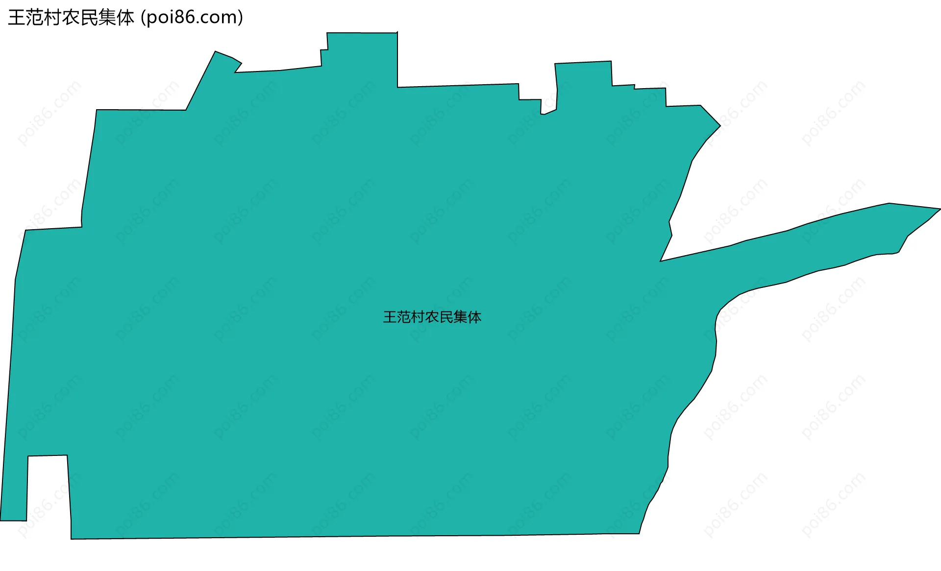 王范村农民集体边界地图
