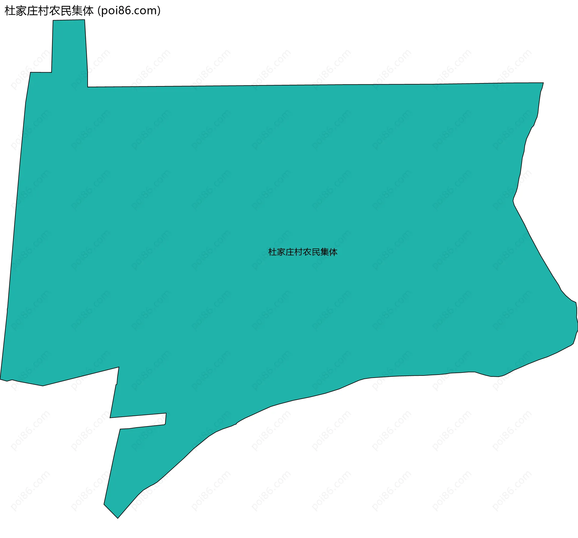 杜家庄村农民集体边界地图