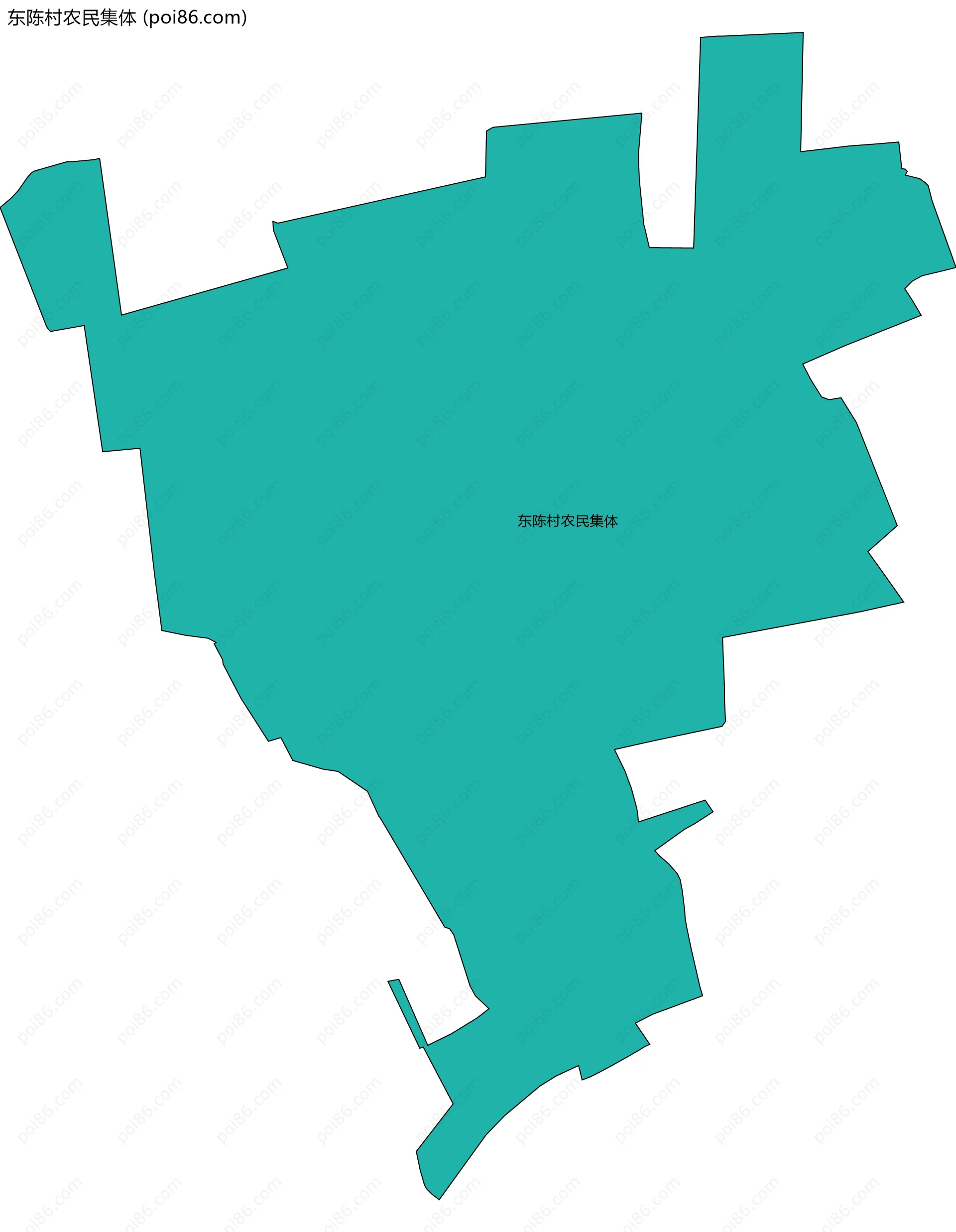 东陈村农民集体边界地图