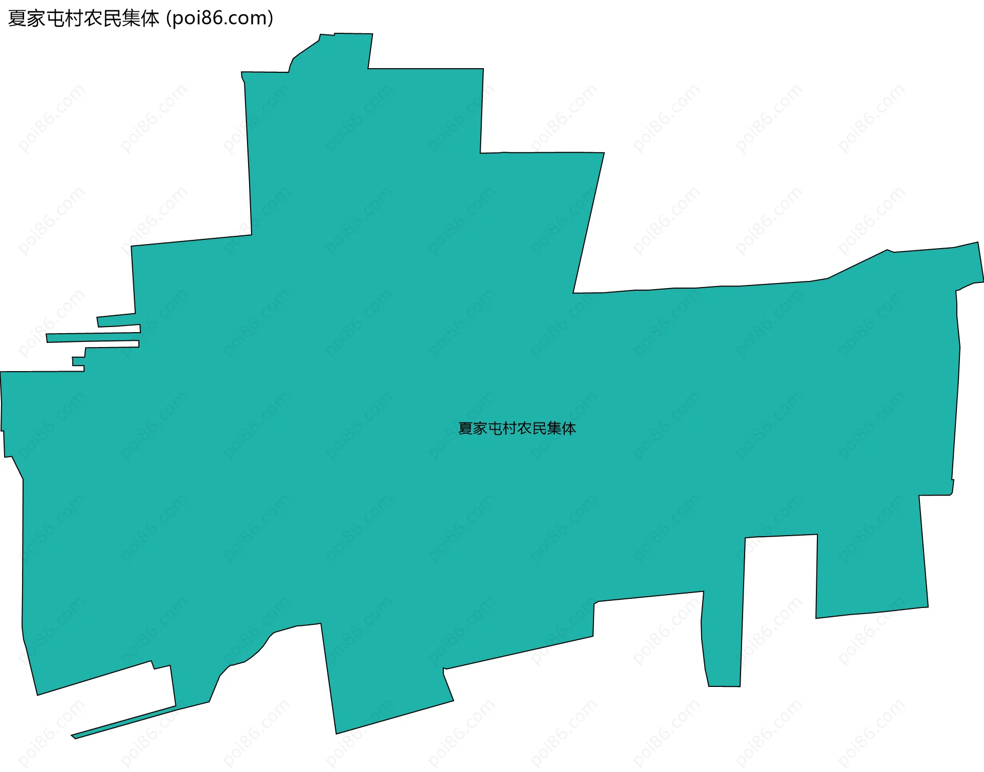 夏家屯村农民集体边界地图
