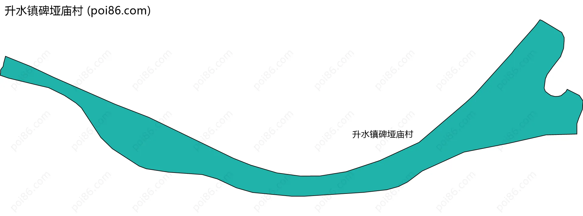 升水镇碑垭庙村边界地图